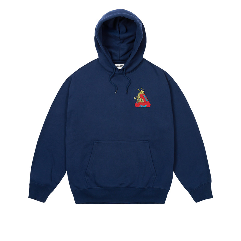PALACE DRAGON BONES TRI HOOD NAVY outlook