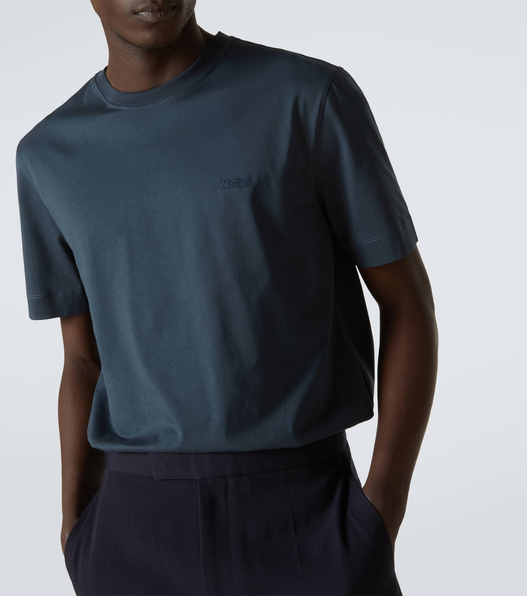 Logo cotton T-shirt - 5