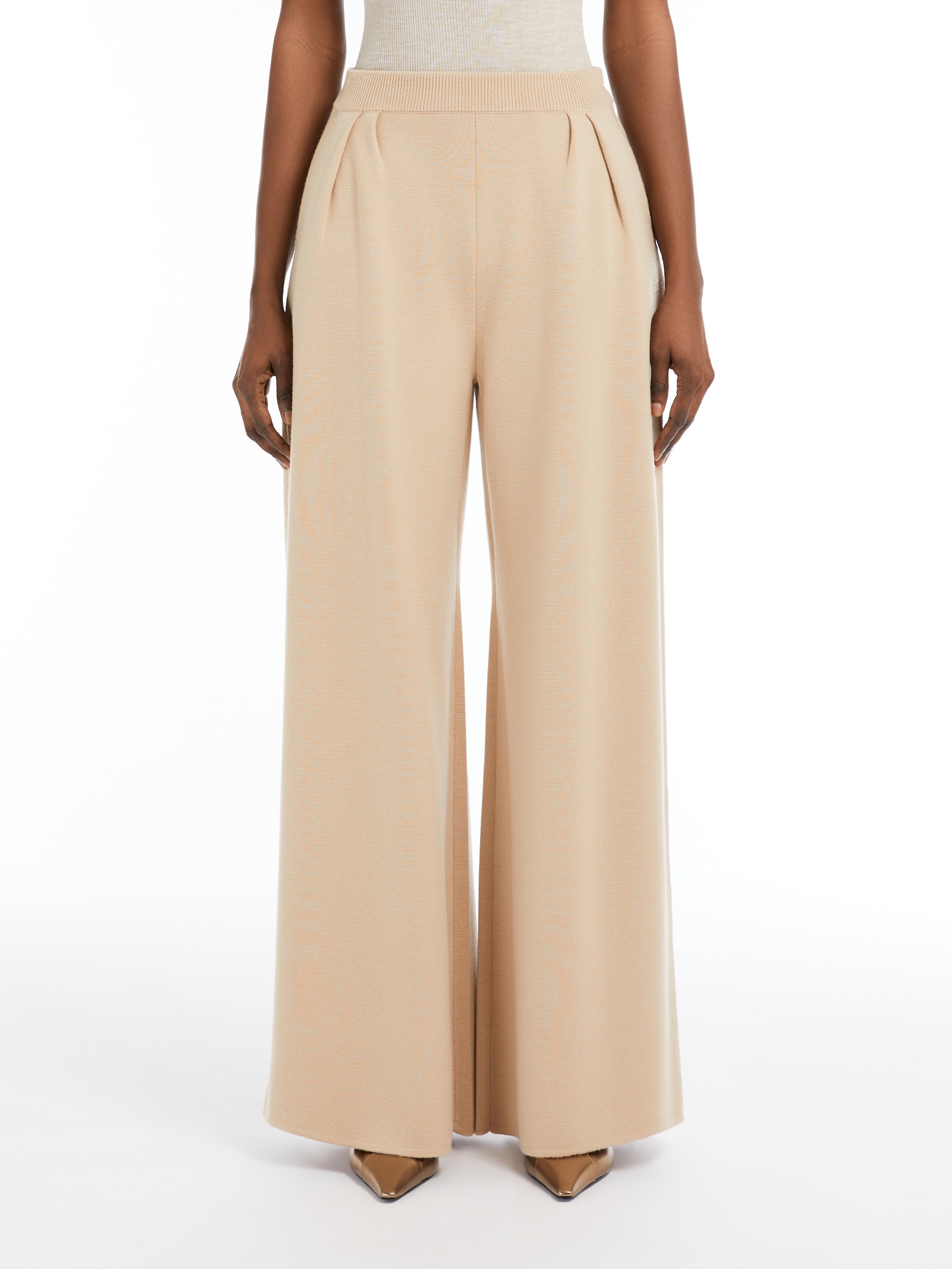 MEDIUM Wide-leg wool trousers - 3