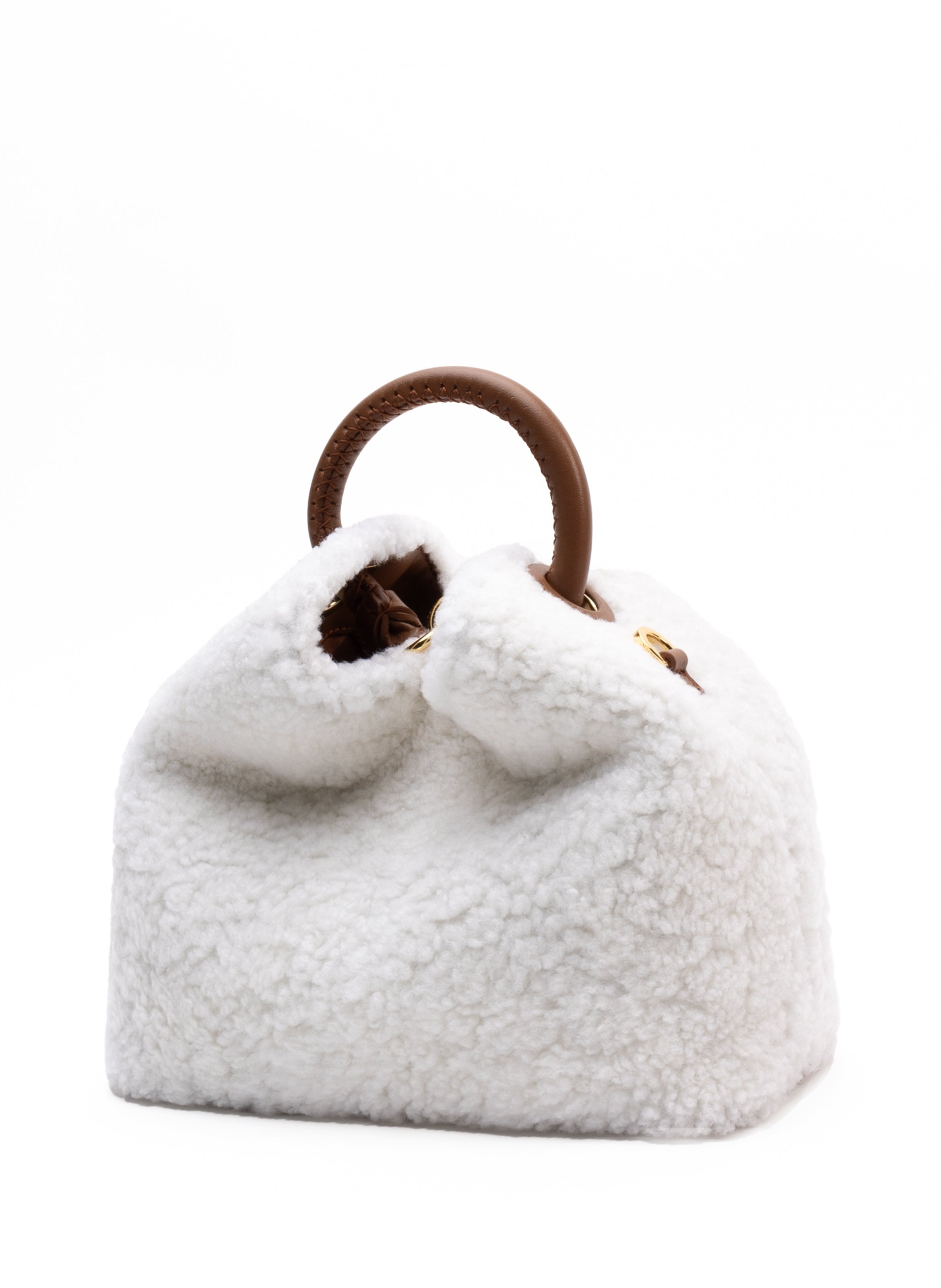 Baozi Shearling Teddy White/Caramel - 2