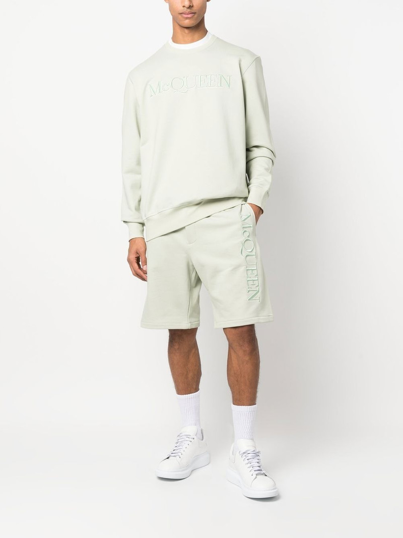 Alexander McQueen embroidered-logo bermuda shorts outlook