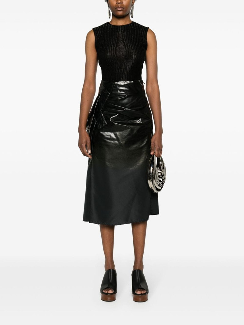 Alexander McQueen metallic-threading knitted tank top outlook