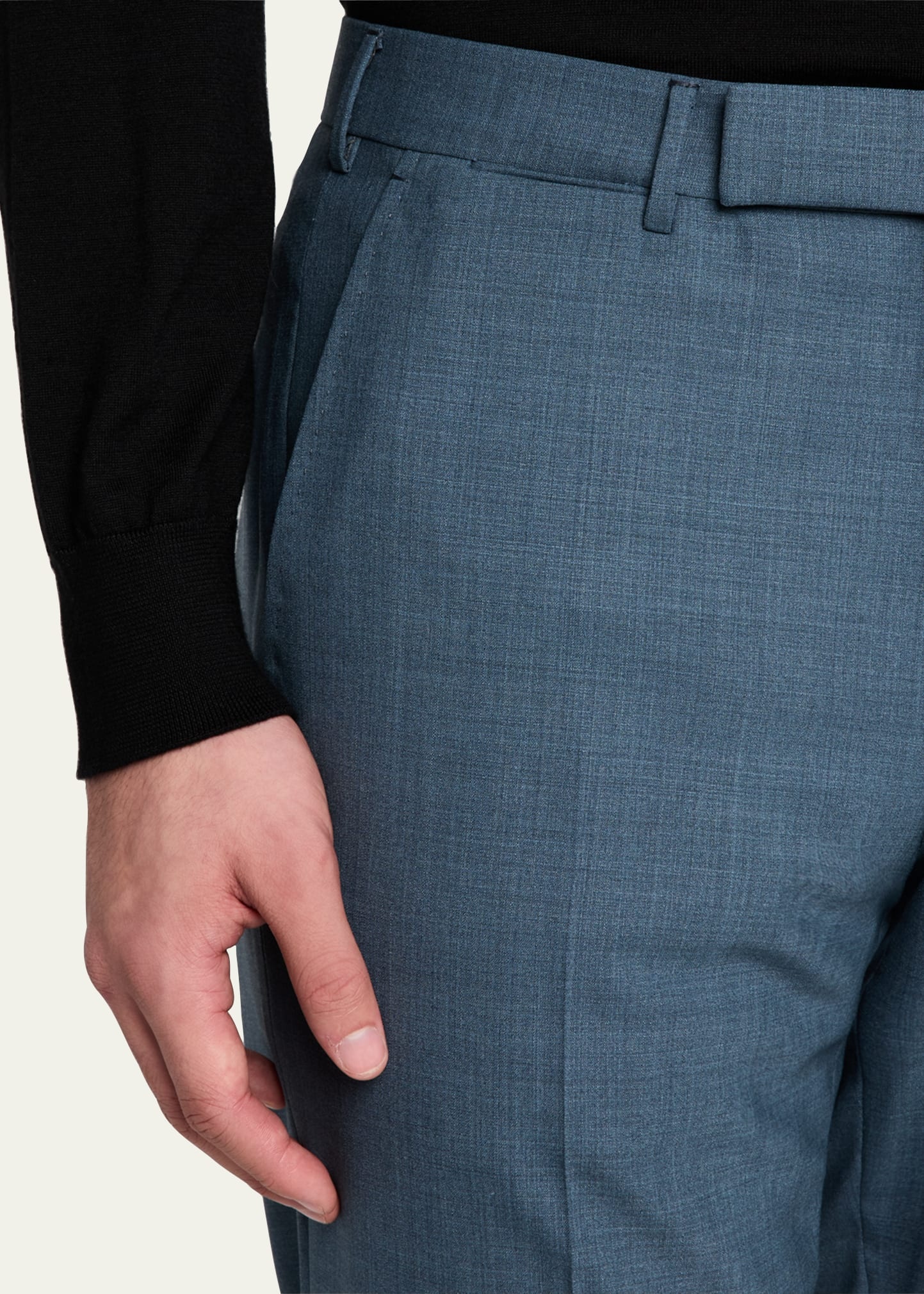 Men's High Performance Flat-Front Trousers - 5