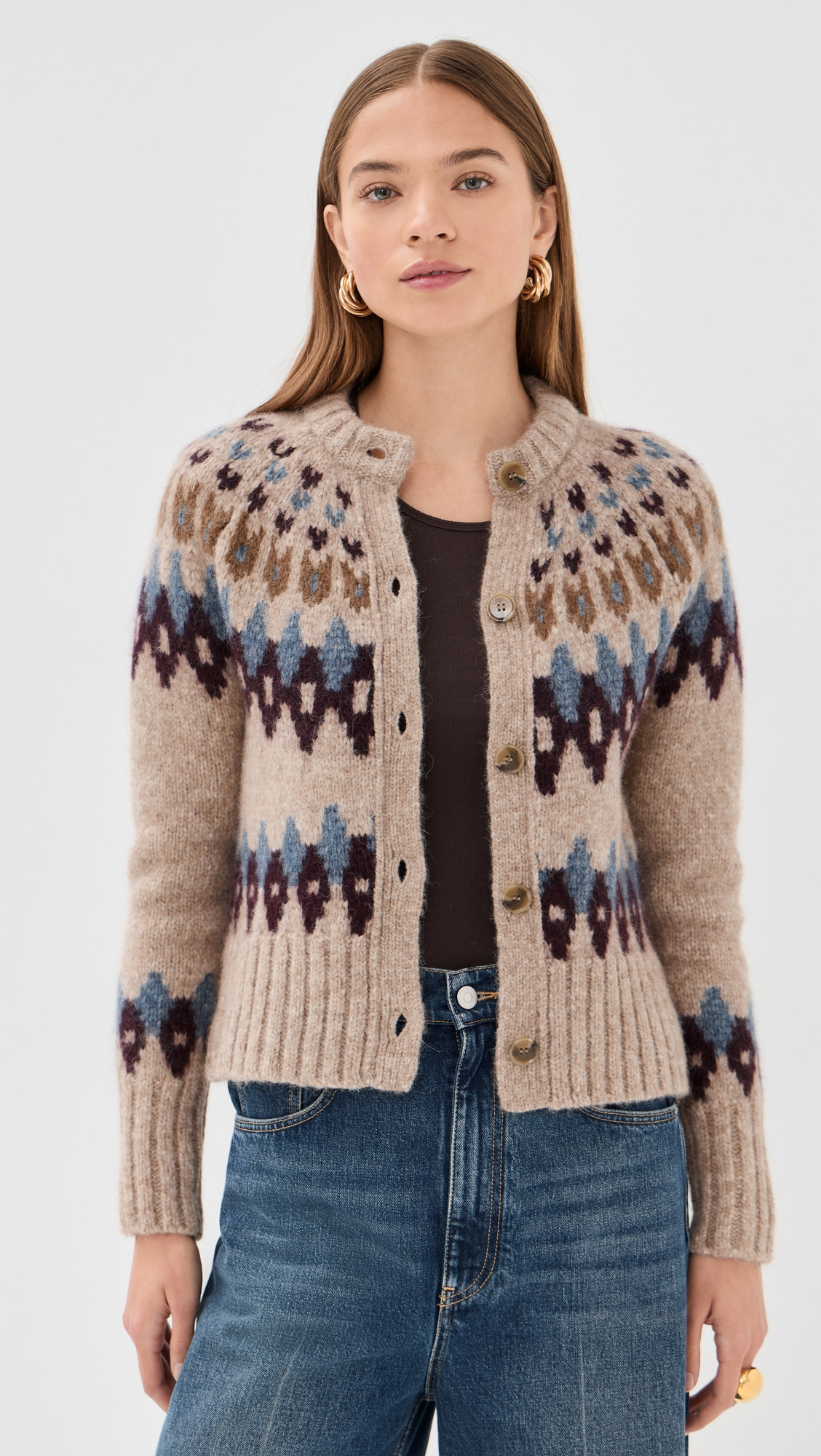 Christina Fair Isle Cardigan - 6