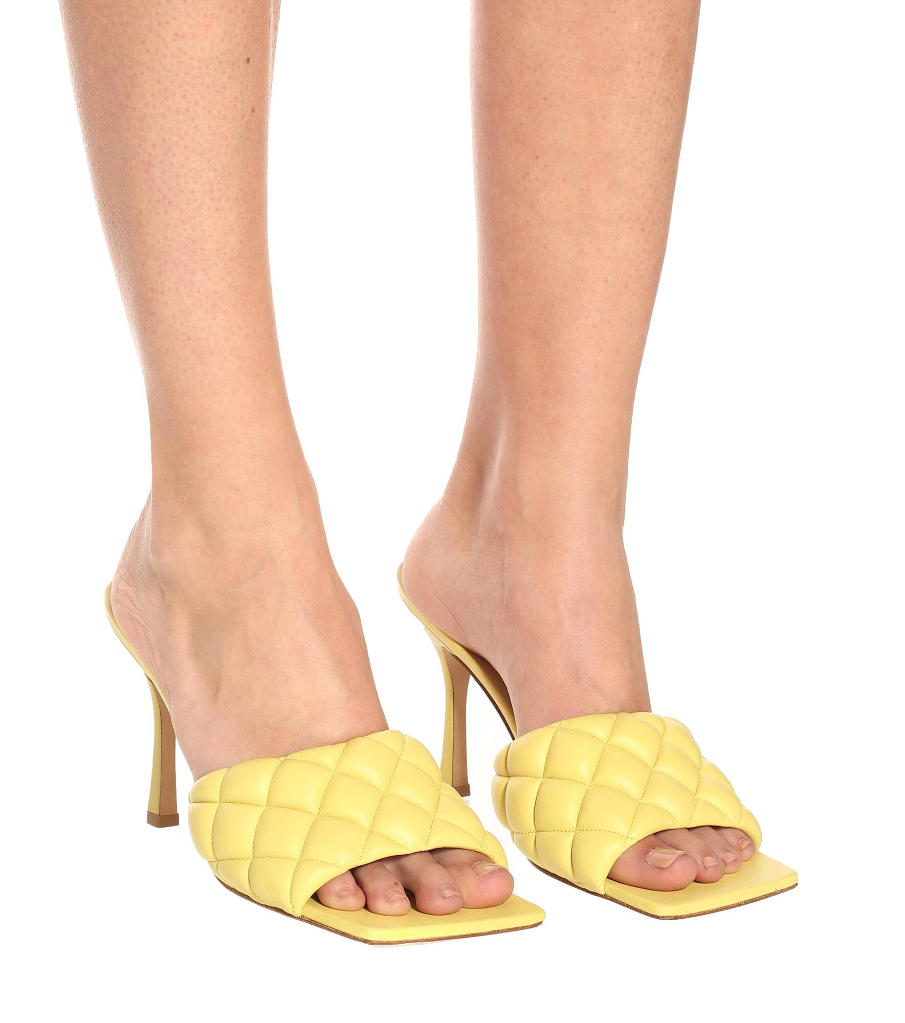 Padded leather sandals - 5