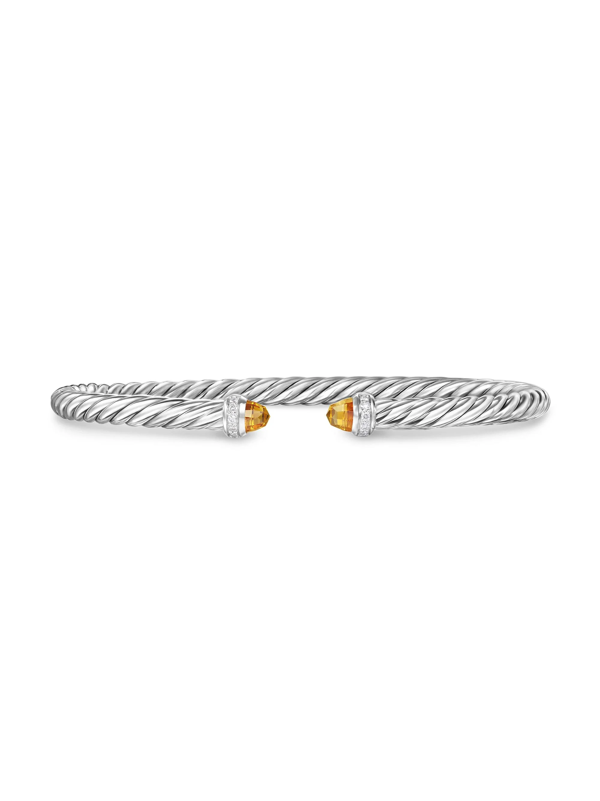 Women's Cablespira Flex Bracelet in Sterling Silver - Citrine - 1