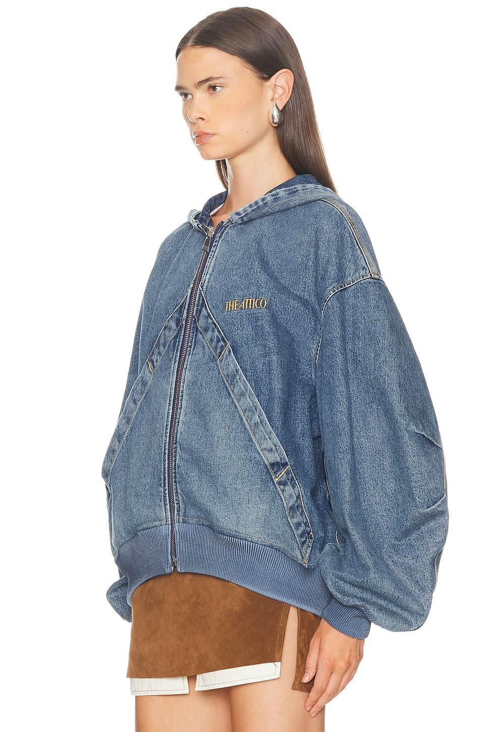 Denim Bomber Jacket - 2