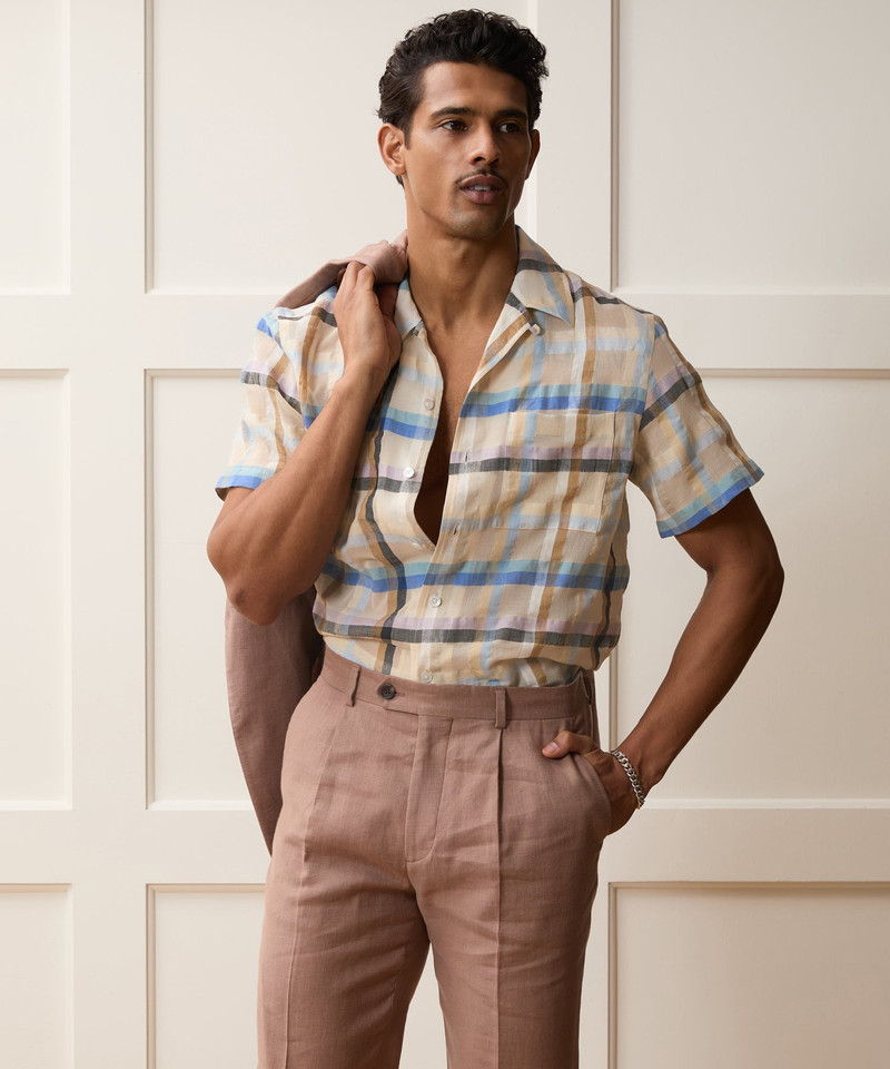 TODD SNYDER Italian Check Shirt outlook