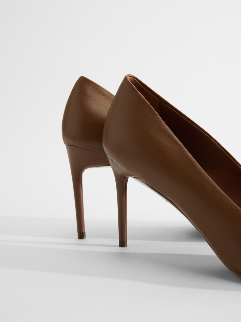 PHYLLIS Nappa leather court shoes 4