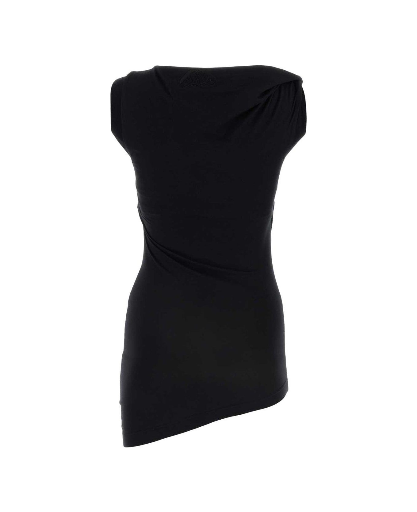 Knot-detailed Asymmetric-hem Top - 2