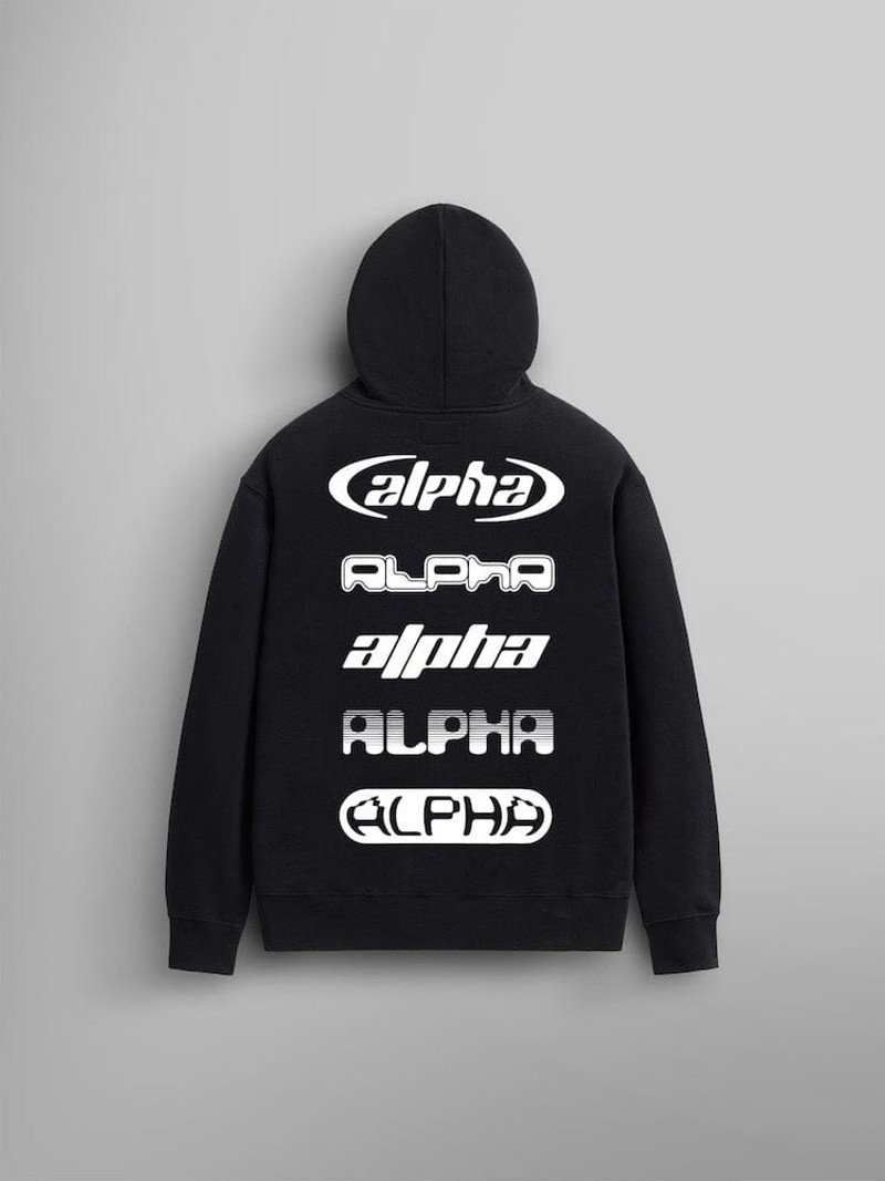 ALPHA INDUSTRIES ALPHA LOGOS HOODIE outlook