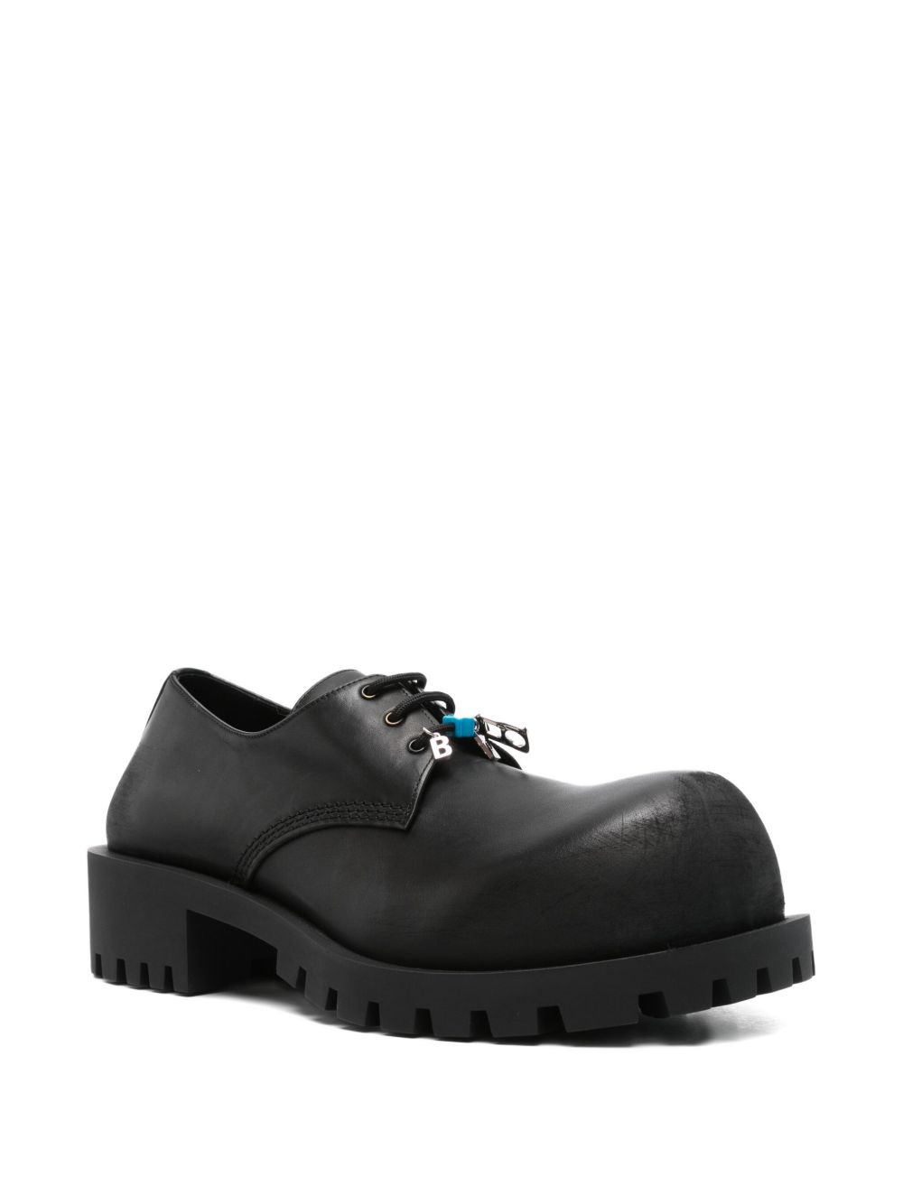 lace-up chunky oxford shoes - 2
