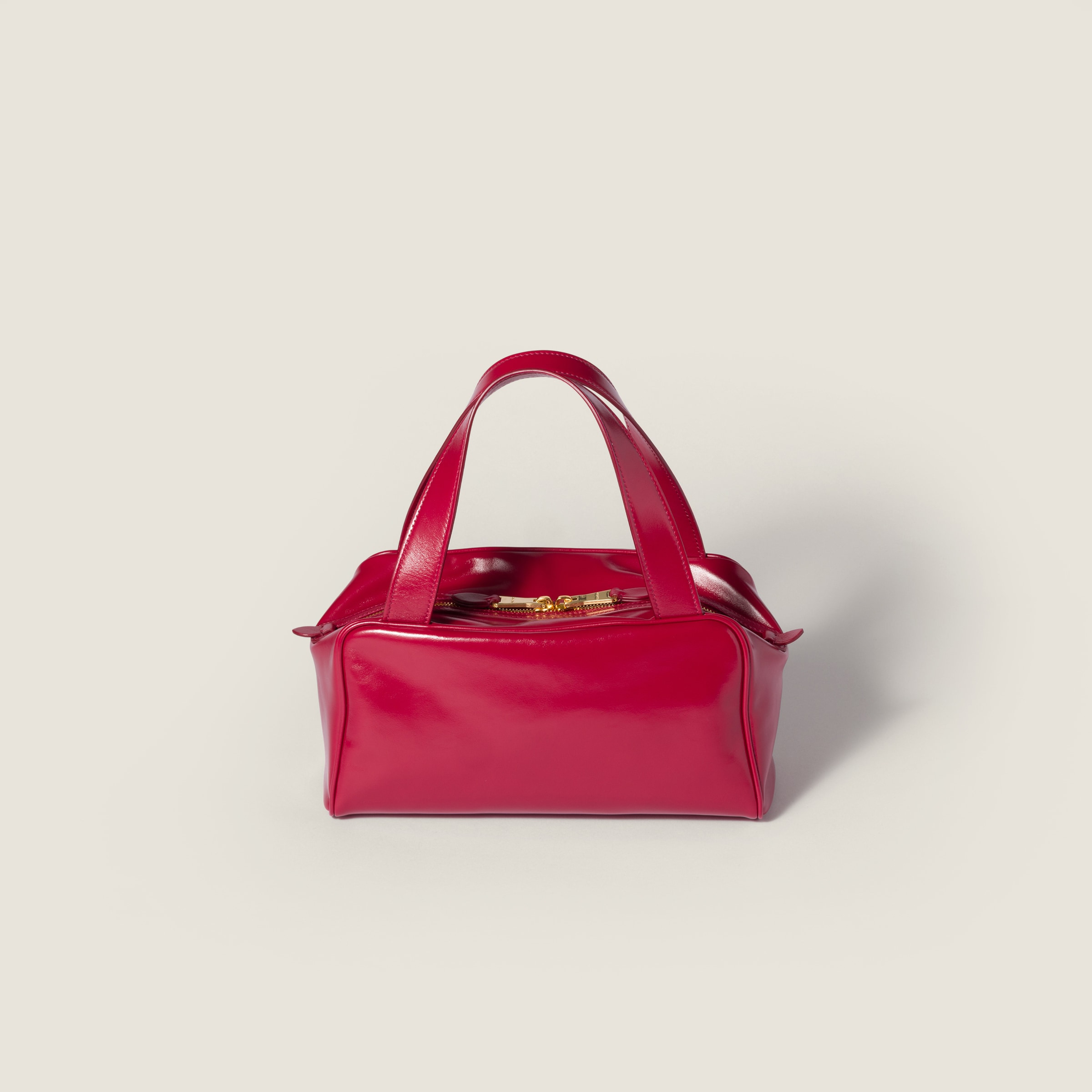 Leather top-handle bag - 3