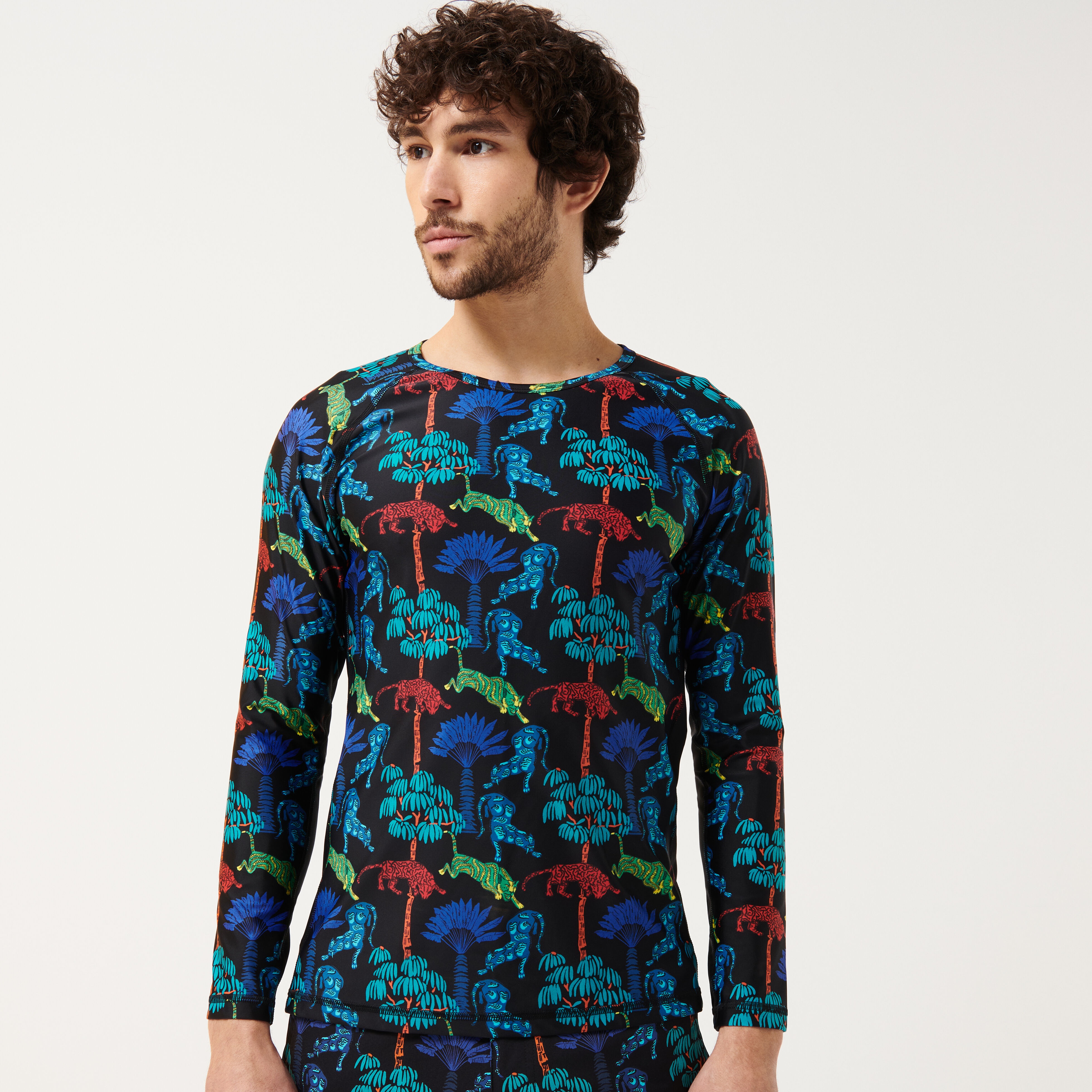 Long Sleeves Men Rashguard Tiger Leap - 3