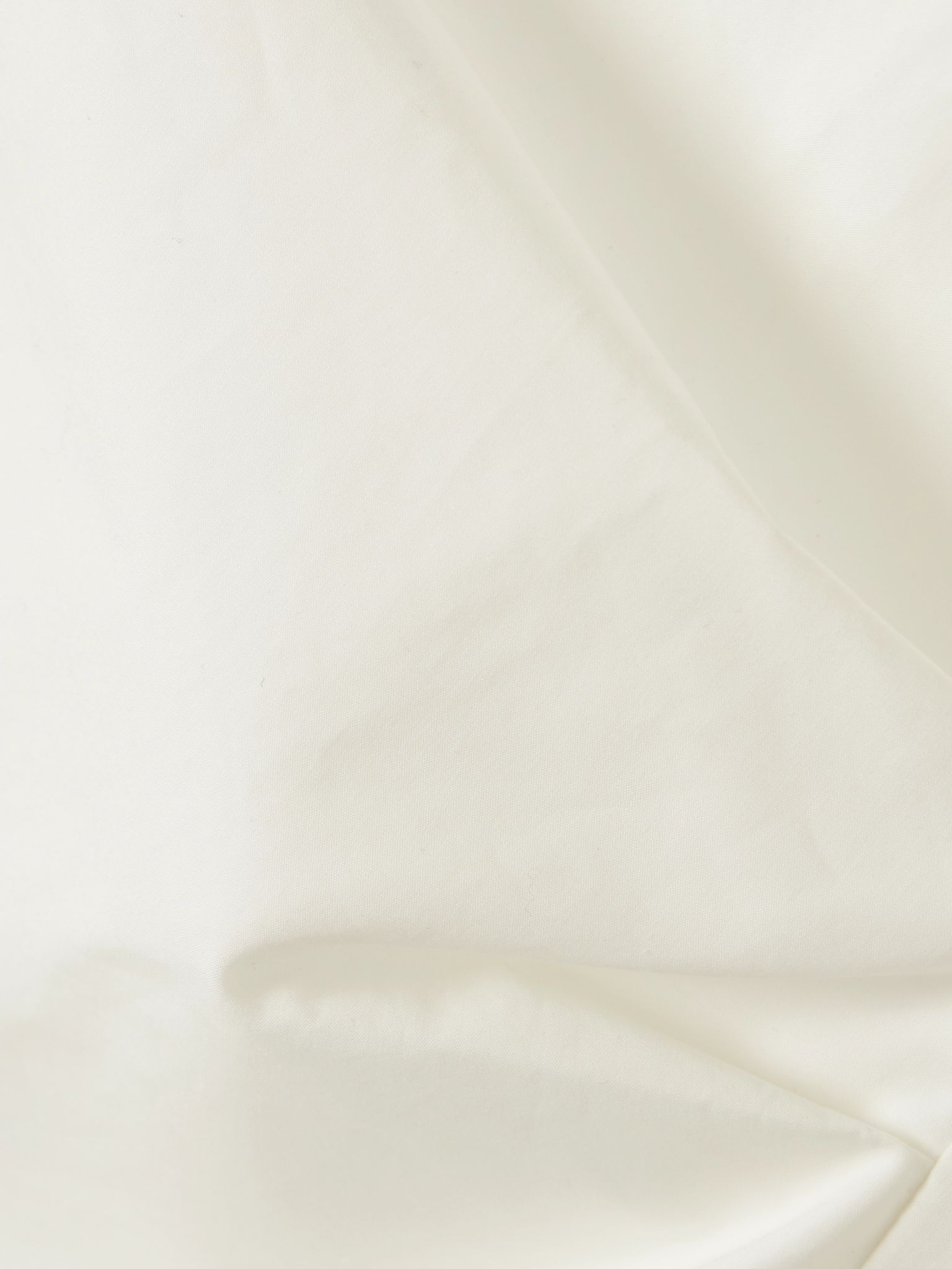 Asymmetric cotton-poplin top White - 5