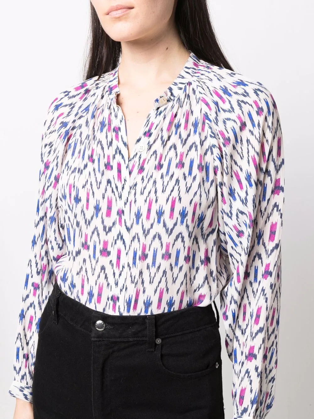 aurora geometric-print shirt - 10