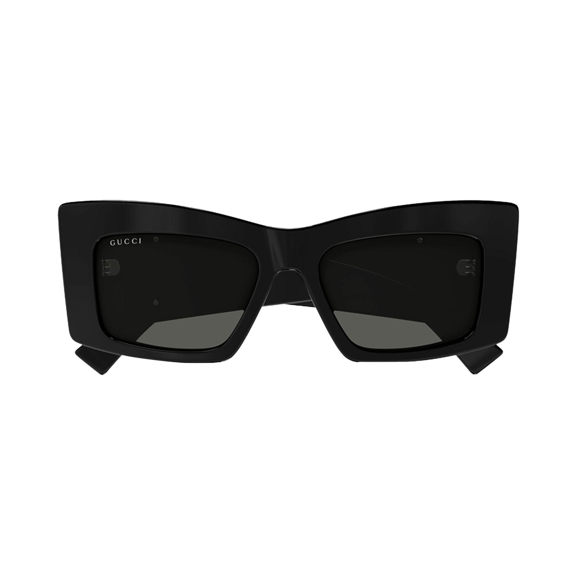 Gucci Butterfly Sunglasses 'Shiny Black' - 1