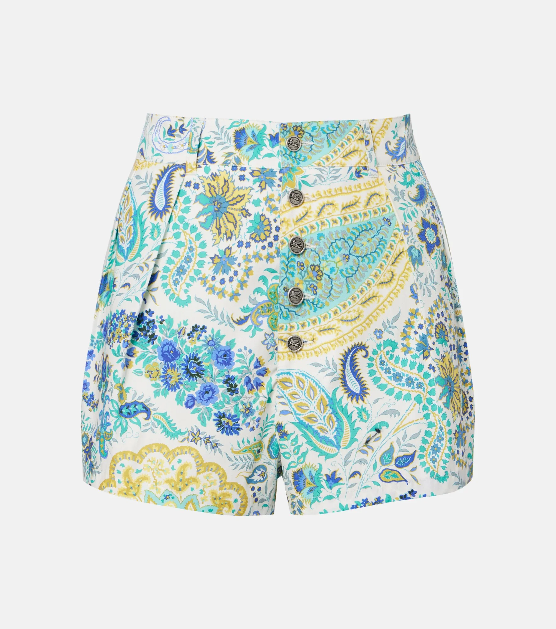 Paisley cotton shorts - 1