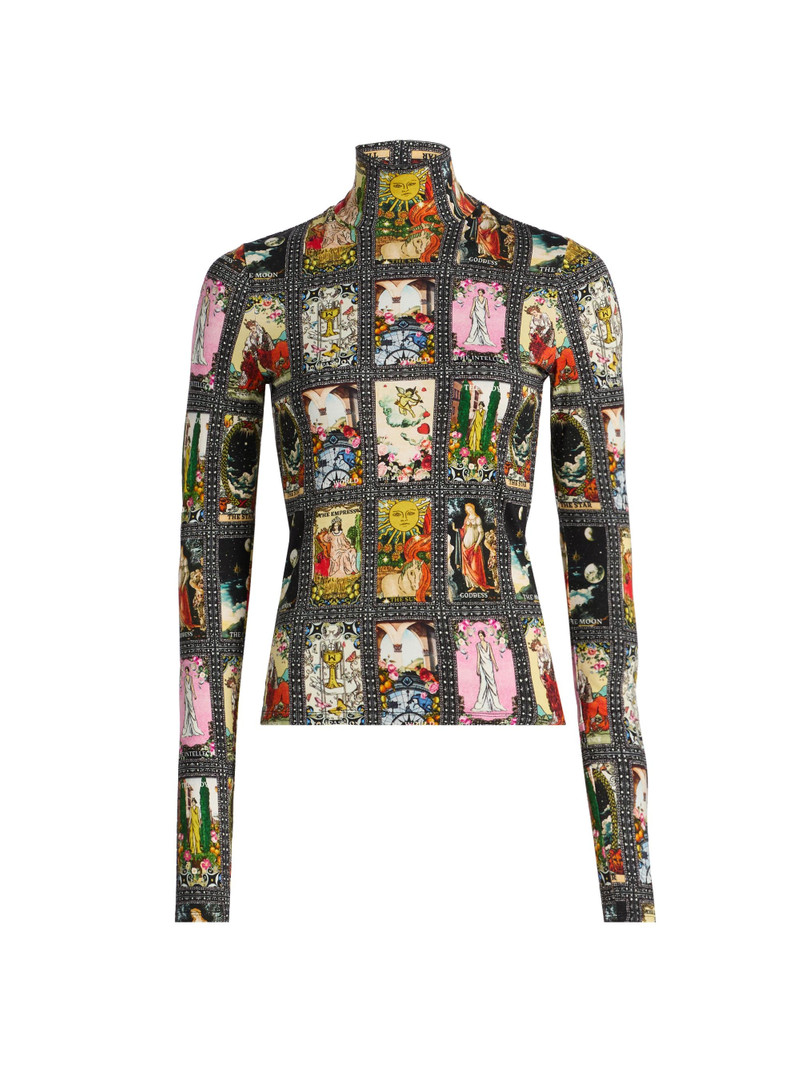 Women's Delaina Tarot Turtleneck Top - Enchanted Tarot 1