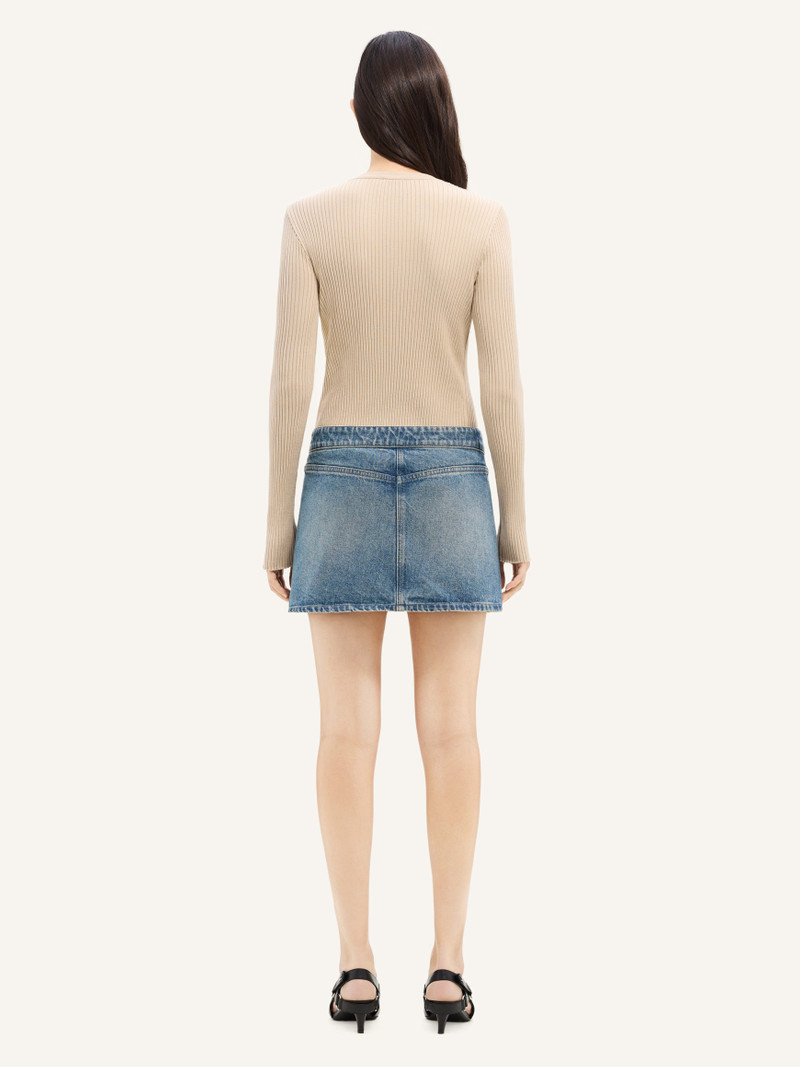 2-POCKET DENIM MINI SKIRT 4