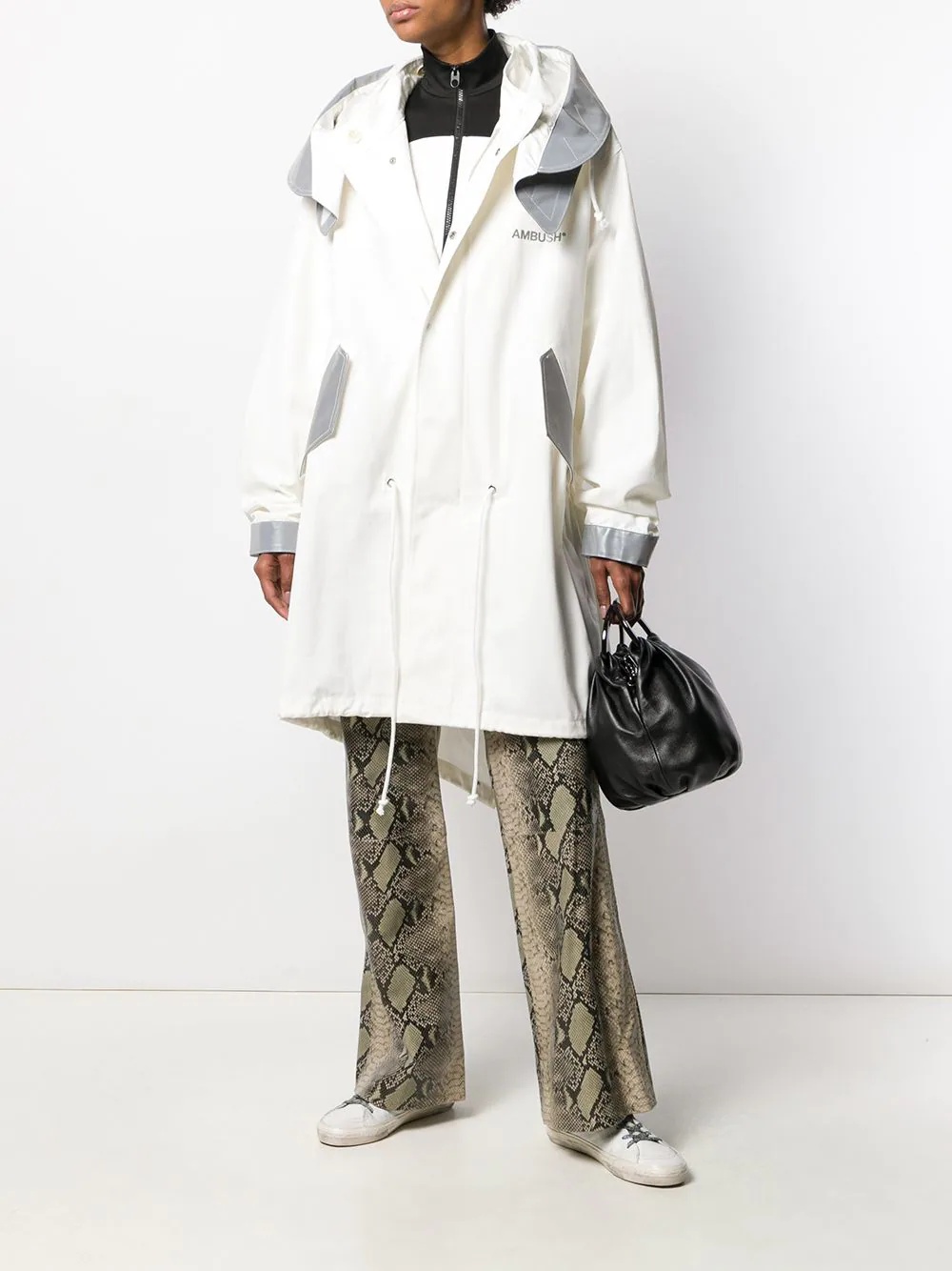 oversized hooded coat - 2