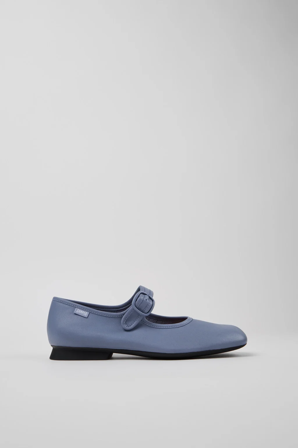 Casi Myra Blue Leather Shoes for Women. - 1