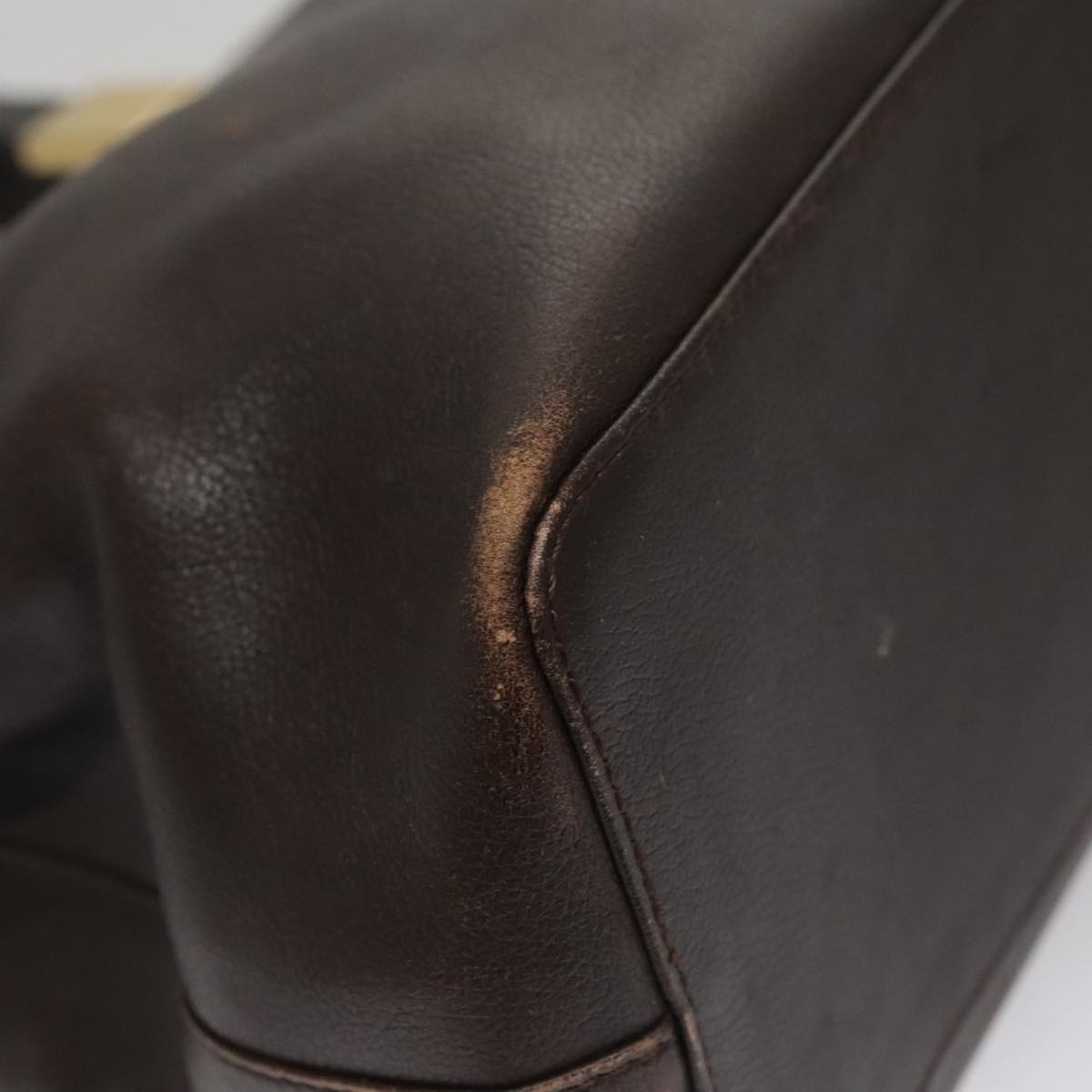 Burberry Hand Bag Leather Brown Gold - 13
