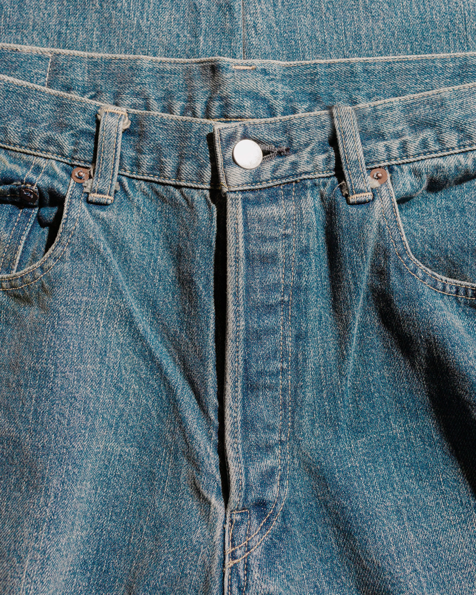 Vintage Reproduction Denim Jeans Indigo - 5