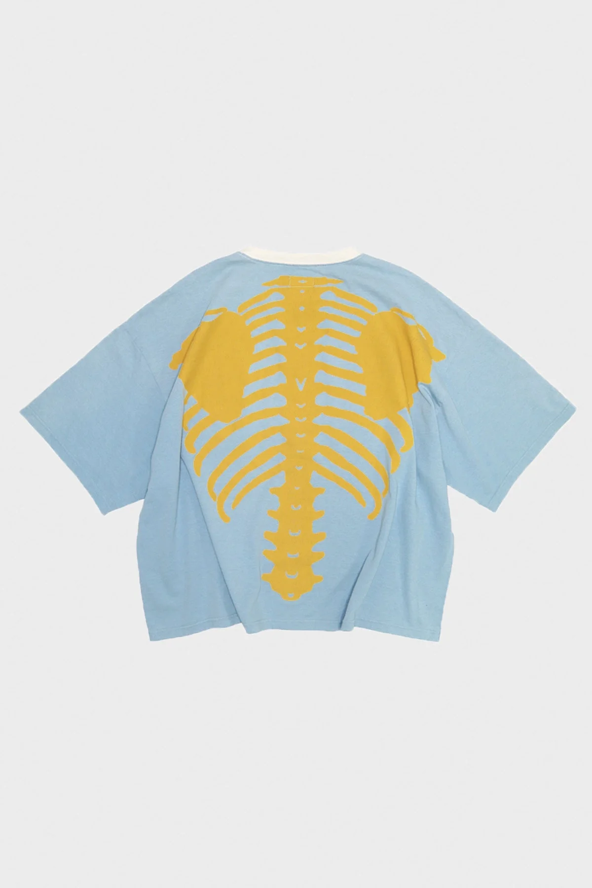 JERSEY 2TONES BIG POCKET TEE (BONE) - WHITE/SAX - 1