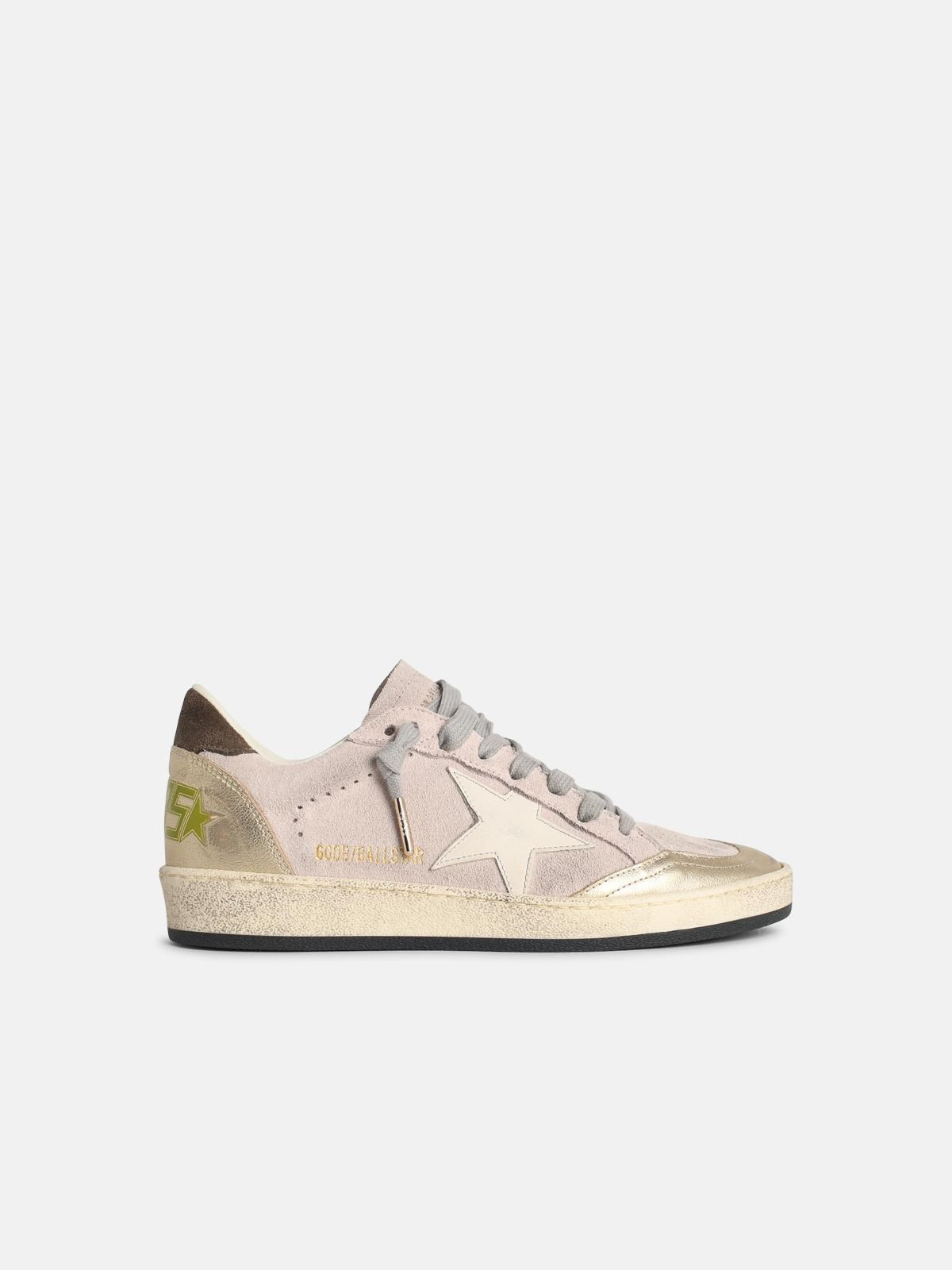 'BALL-STAR' PINK SUEDE SNEAKERS - 1