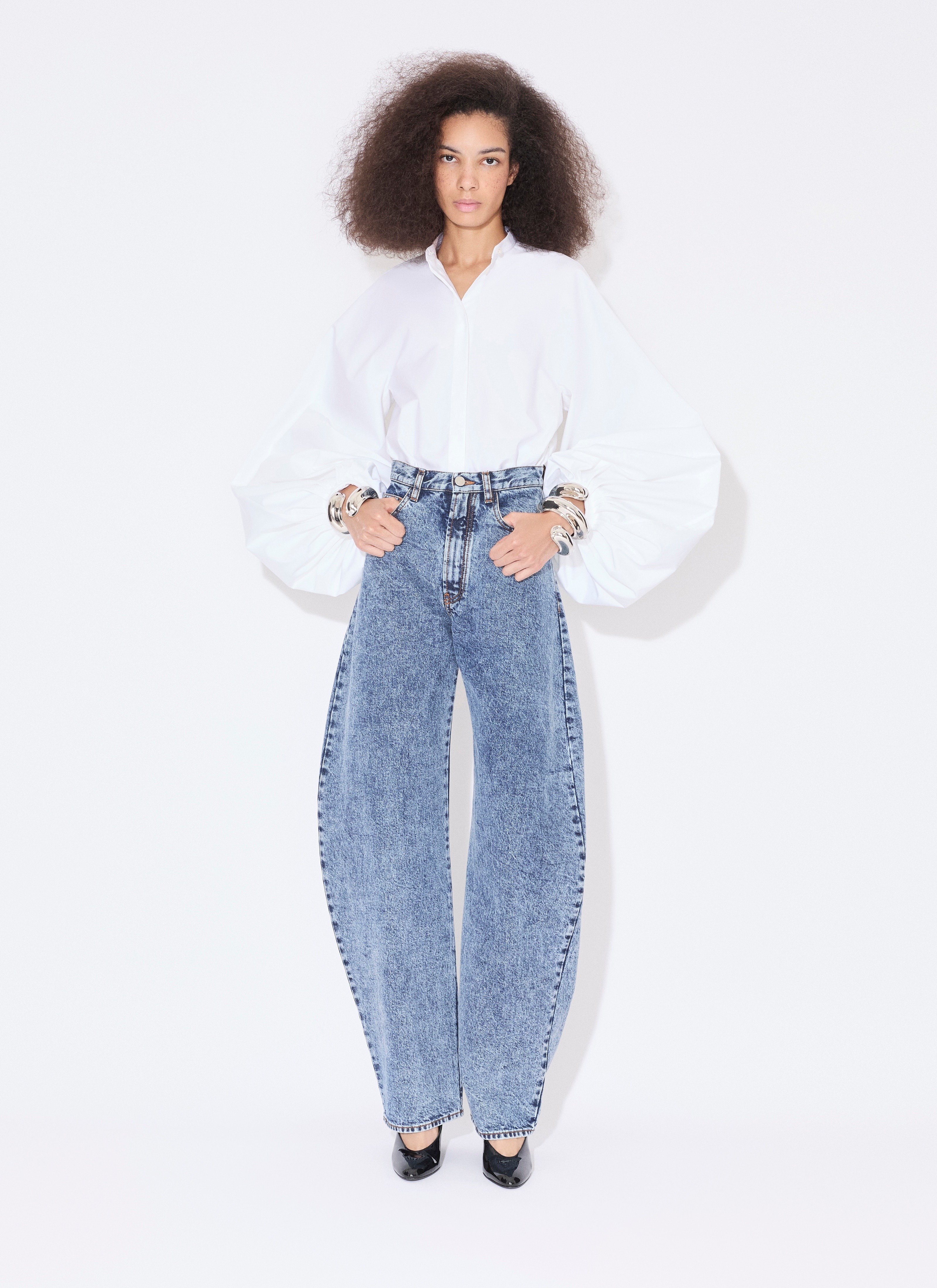 POPLIN BALLOON SHIRT - 2