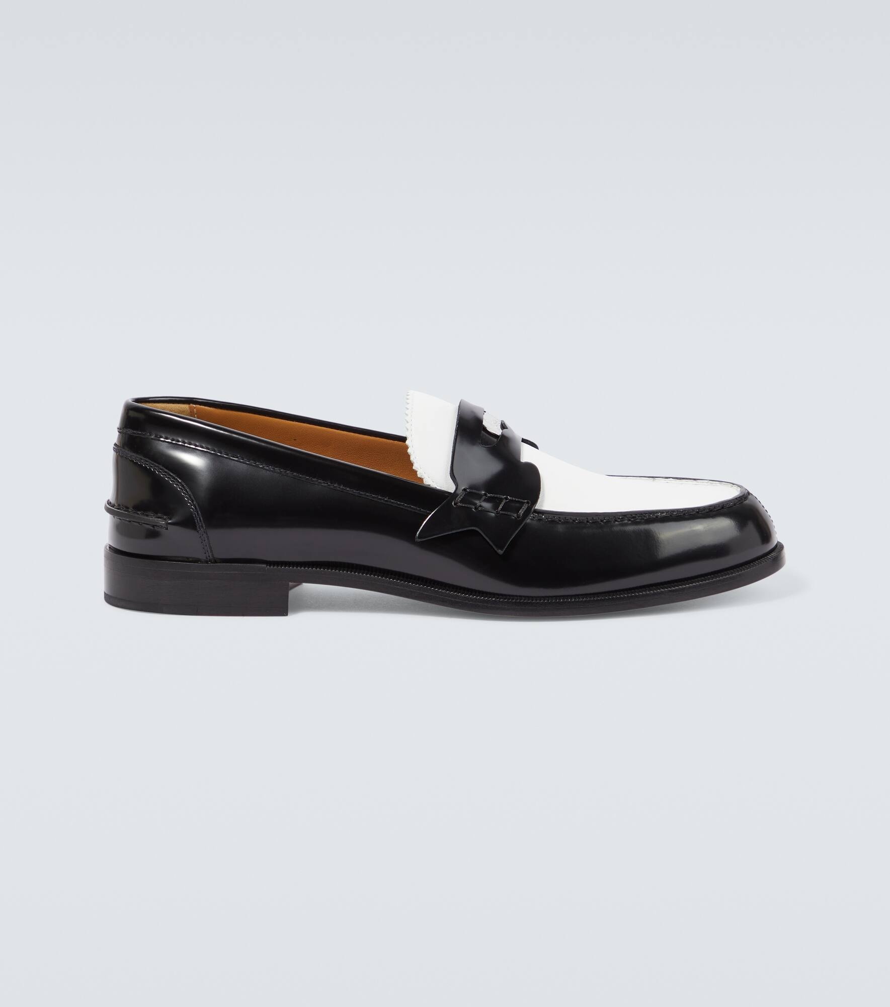 Penny leather loafers - 1