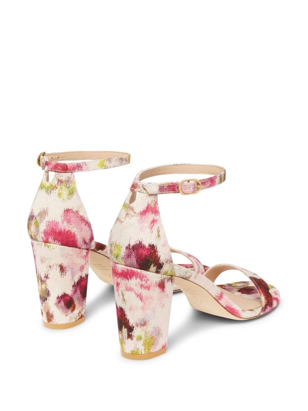 70mm Nearly floral-print jacquard sandals - 3