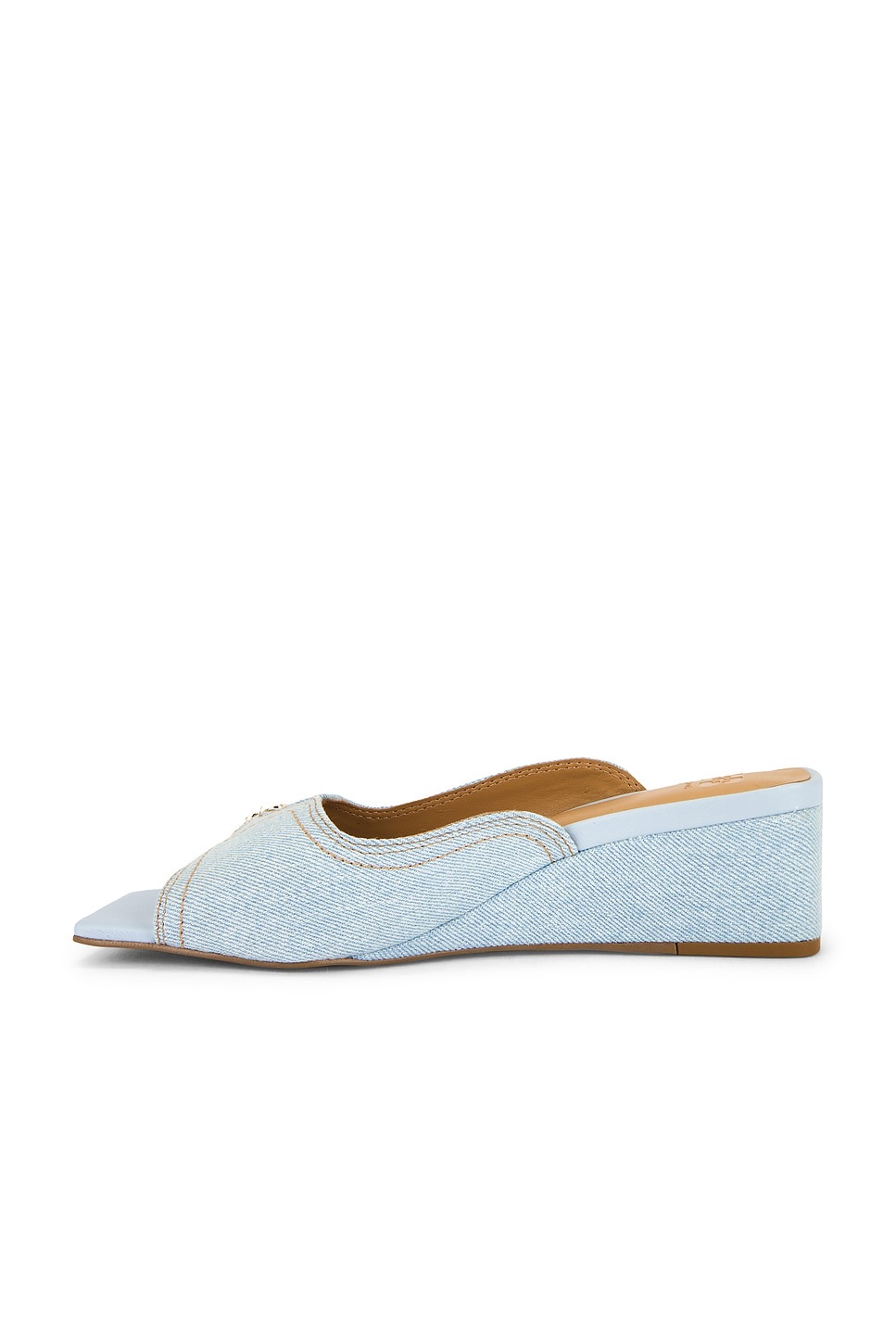 Butterfly Wedge Mule Sandal Denim - 5