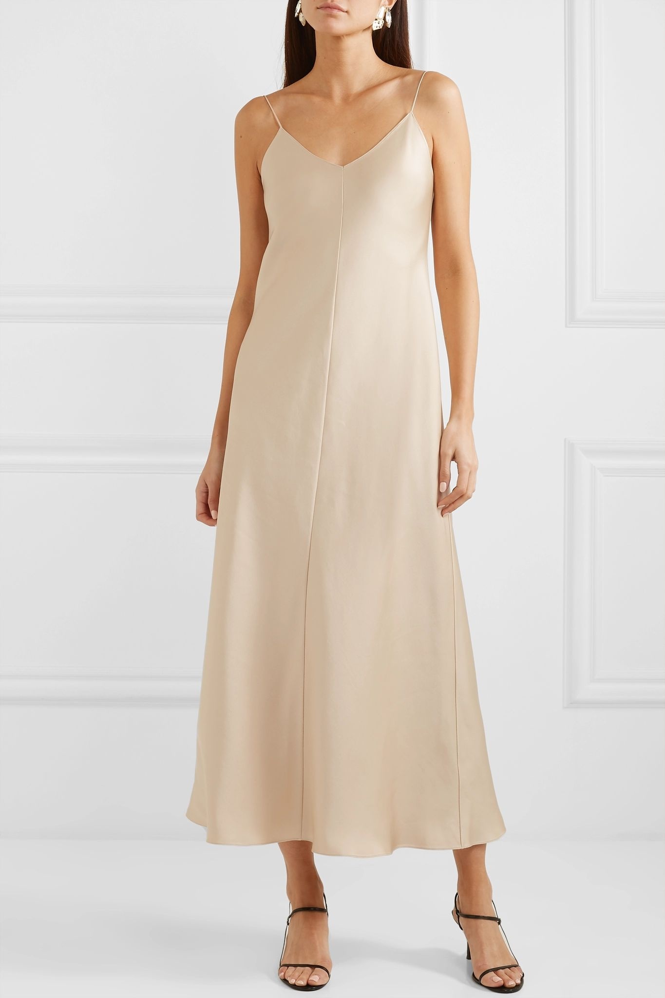 Guinevere silk-satin maxi dress - 3