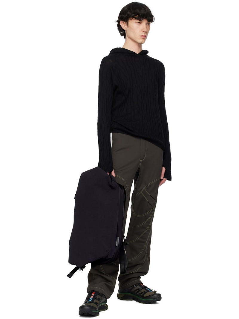 Black Isar M Komatsu Onibegie Nylon Backpack 4
