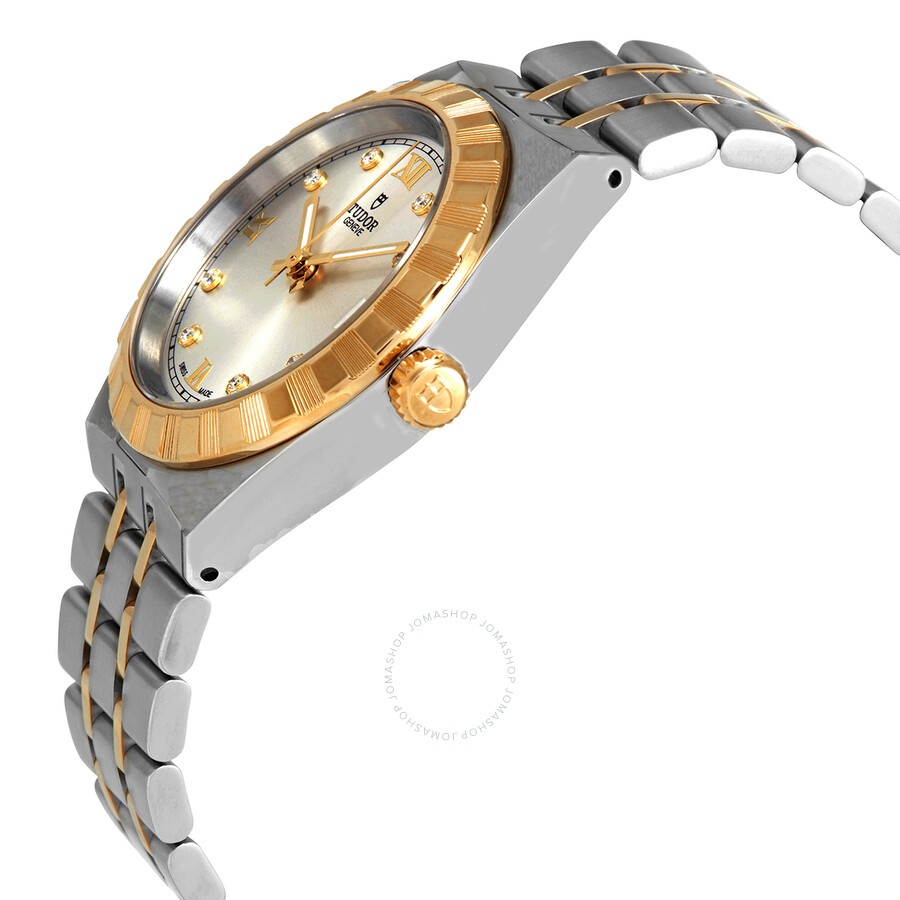 Tudor Royal Automatic Diamond Silver Dial Ladies Watch M28403-0002 - 2