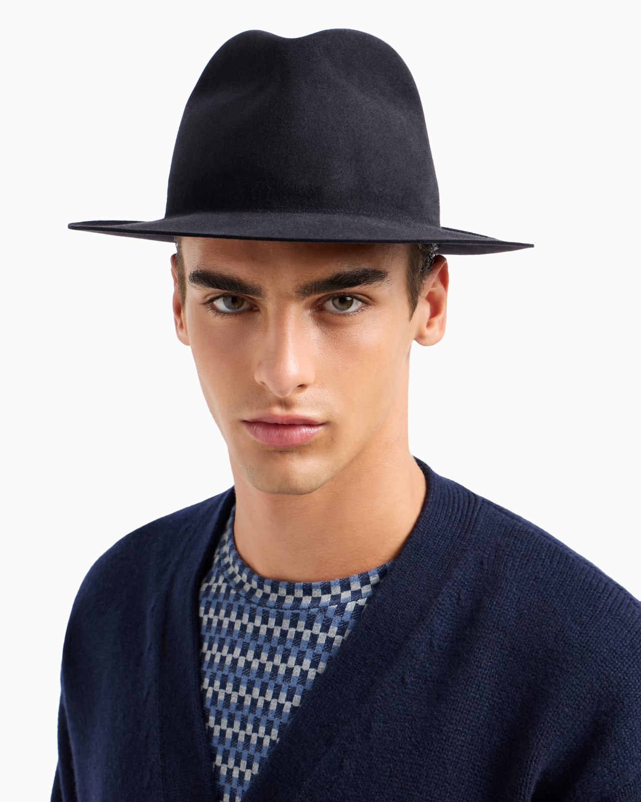 Wide-brimmed, rabbit-fur hat - 3