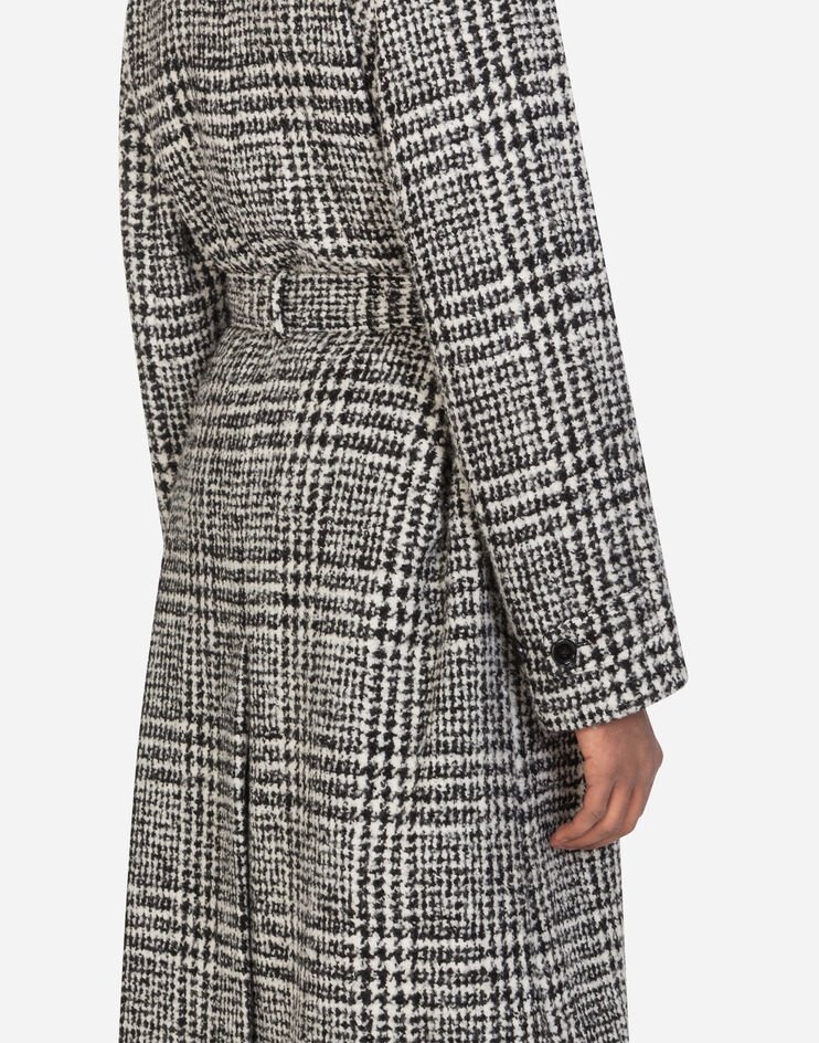 Glen plaid wool coat - 5