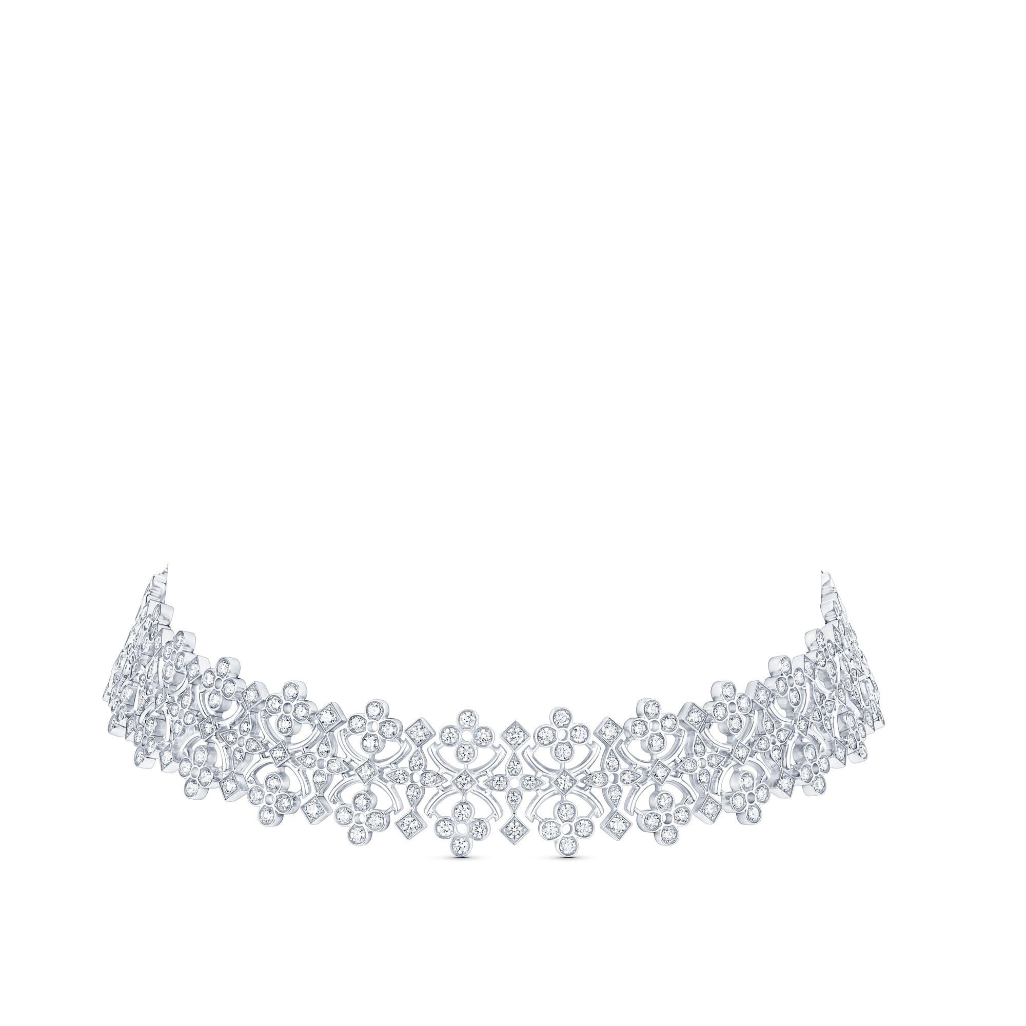 Dentelle Masterpiece Necklace, White Gold And Diamonds - 2