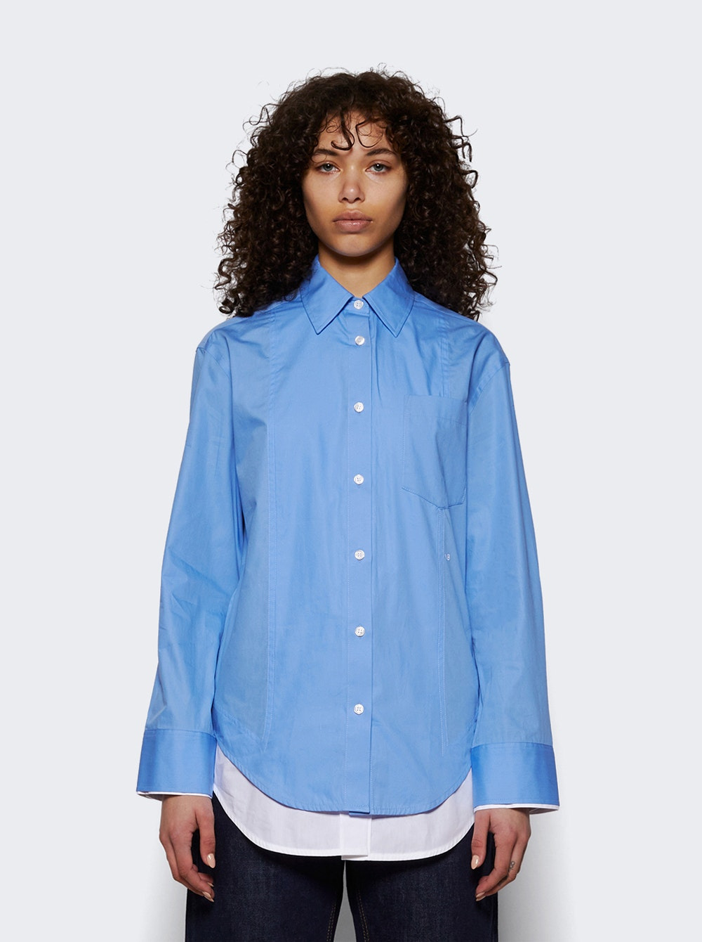 Double Layer Shirt Offord Blue - 2