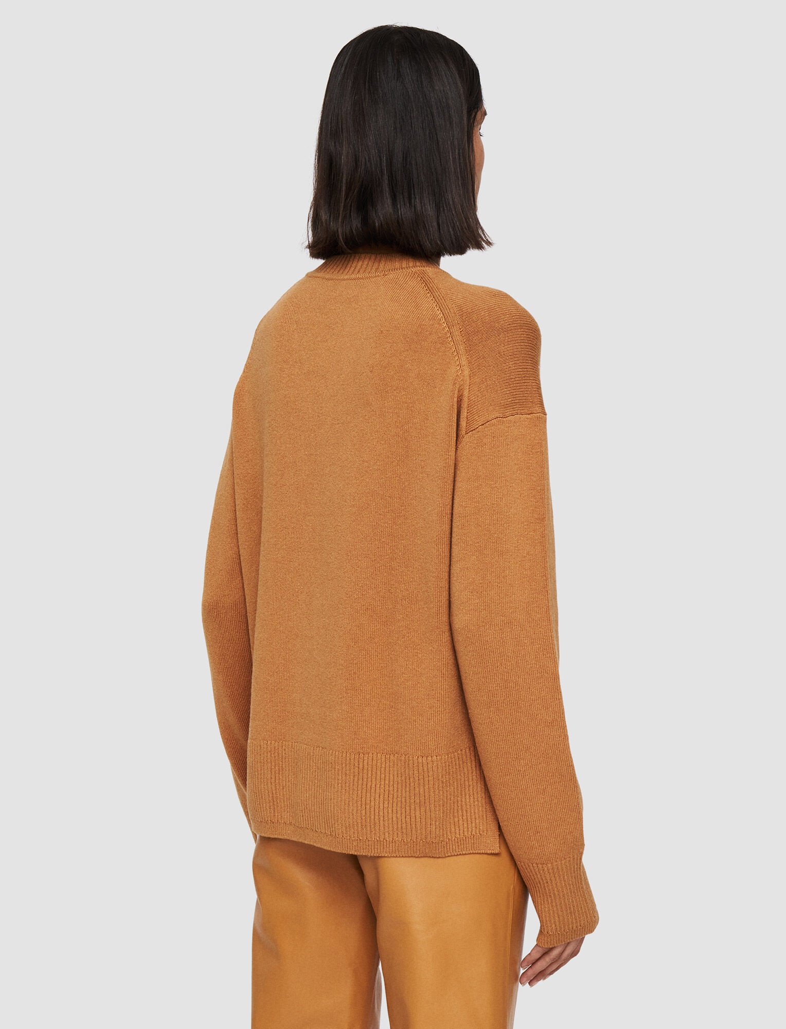 Silk Cashmere Crew Neck Jumper - 4
