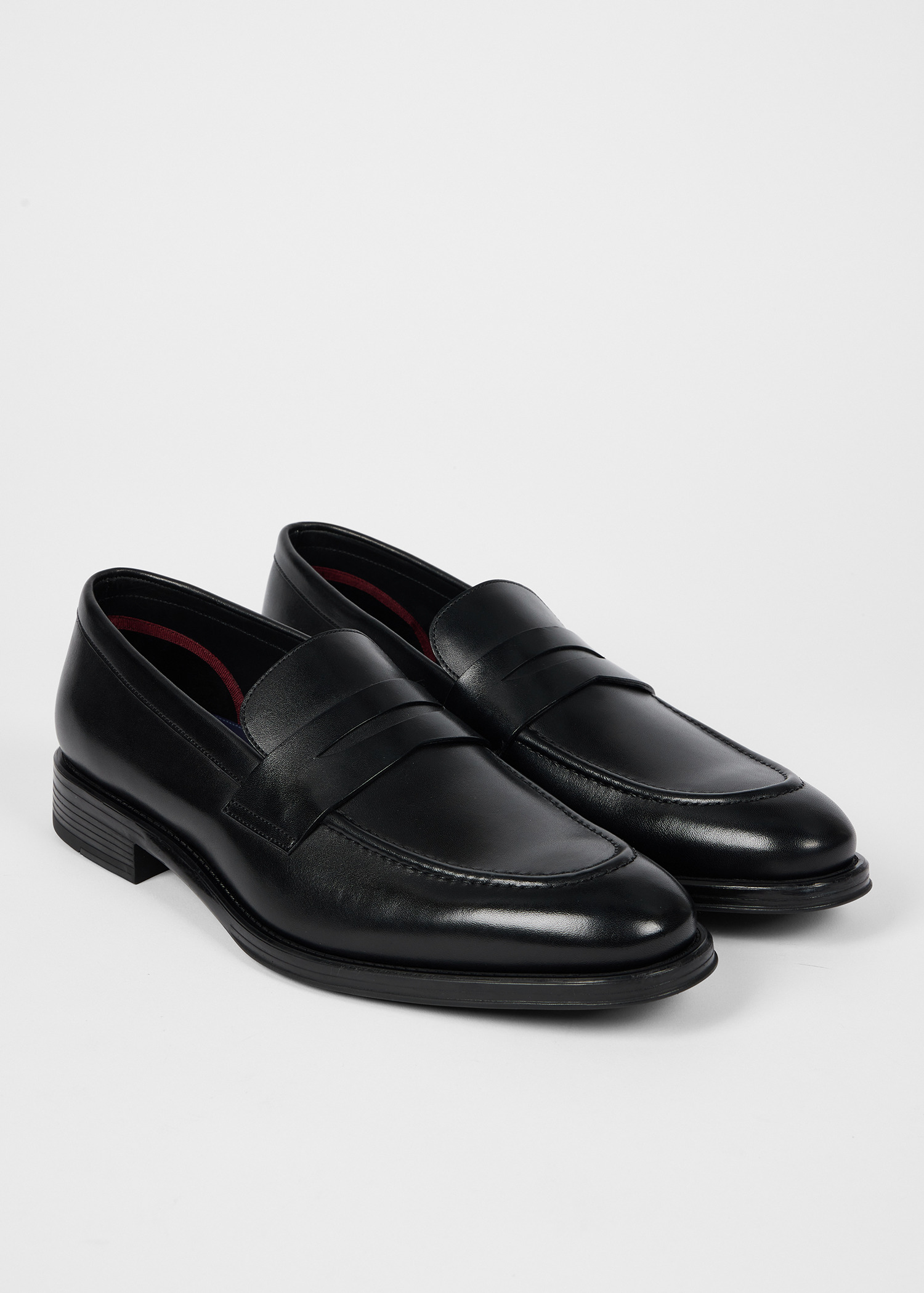 Black Leather 'Pierce' Loafers - 2