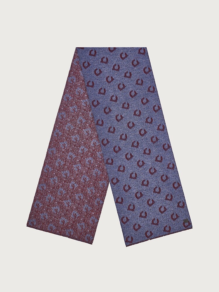 GANCINI SILK AND CASHMERE SCARF - 1