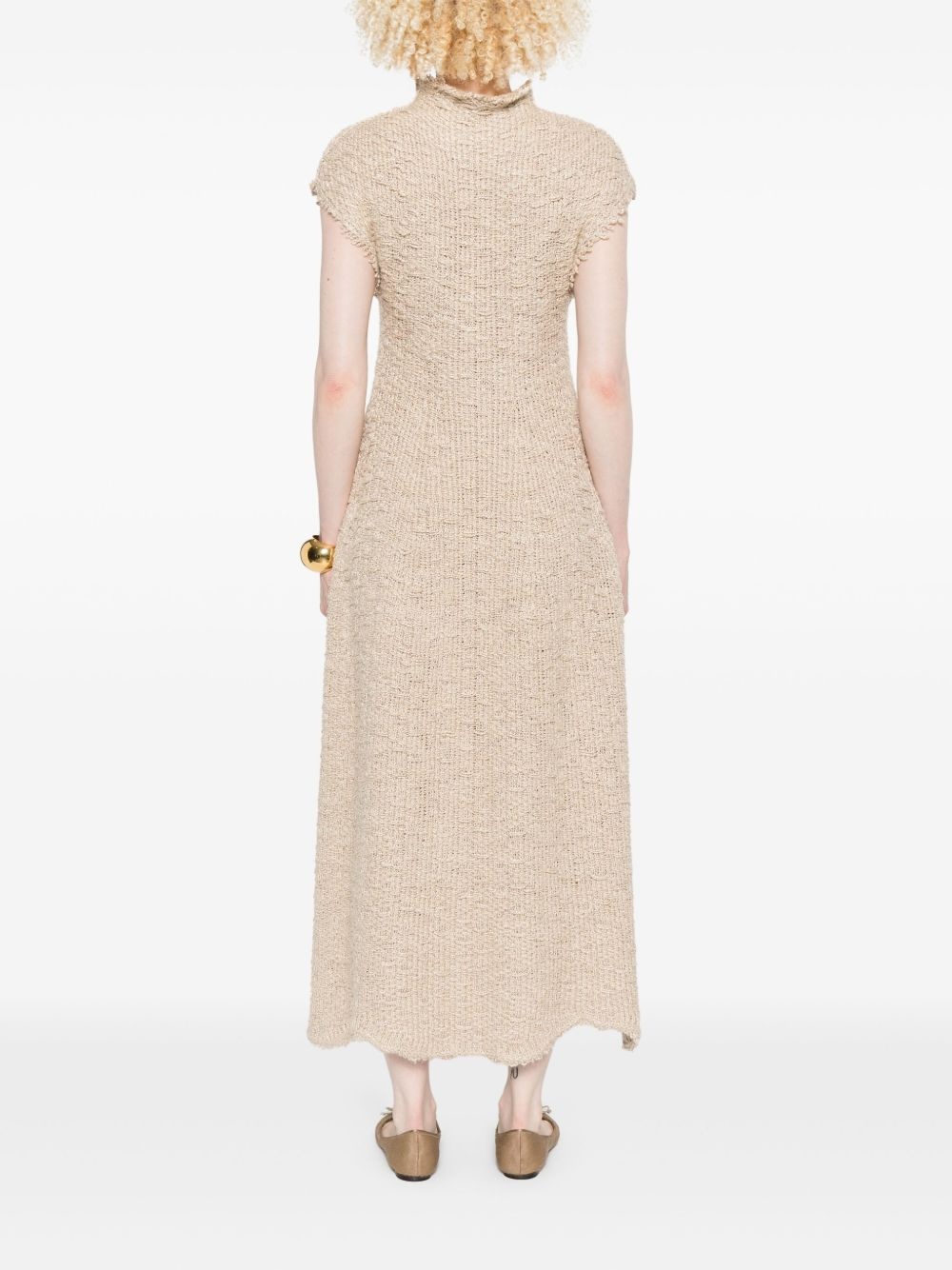 silk-blend dress - 4
