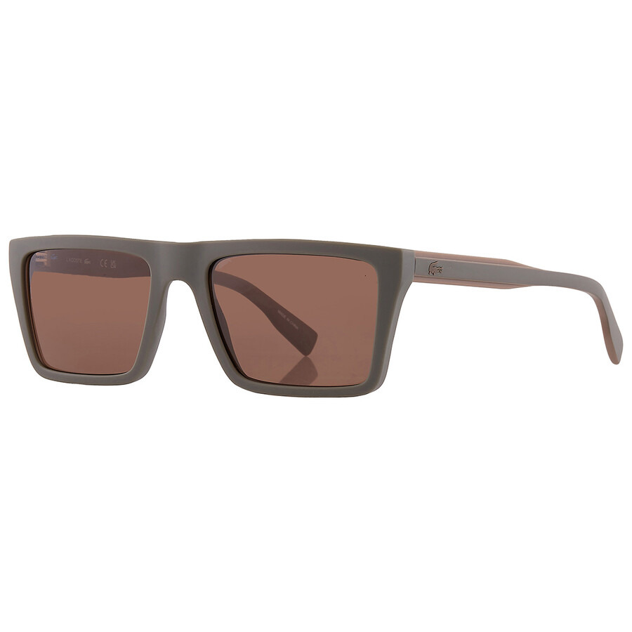 Lacoste Brown Square Men's Sunglasses L6009S 275 56 - 3