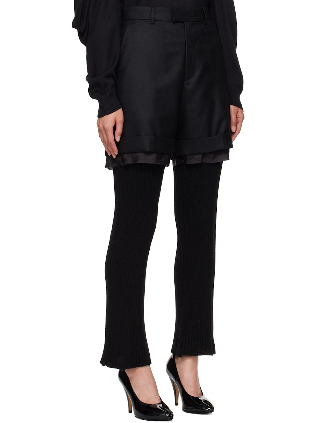 Black Layered Trousers - 2
