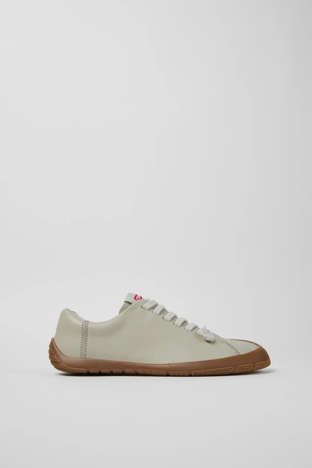 Peu Path+ Beige Leather Sneakers for Women. - 1