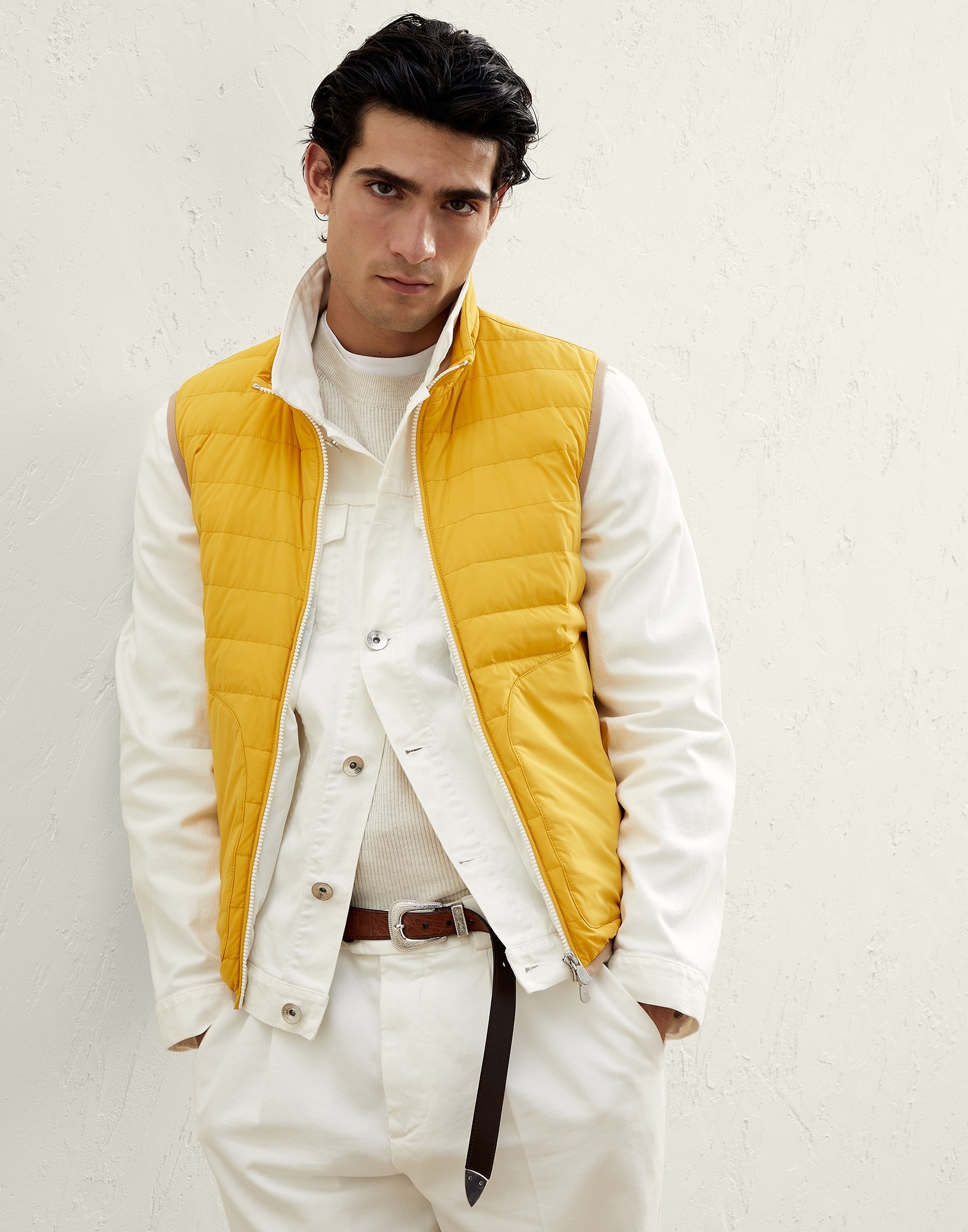 Bonded nylon lightweight down vest - 4