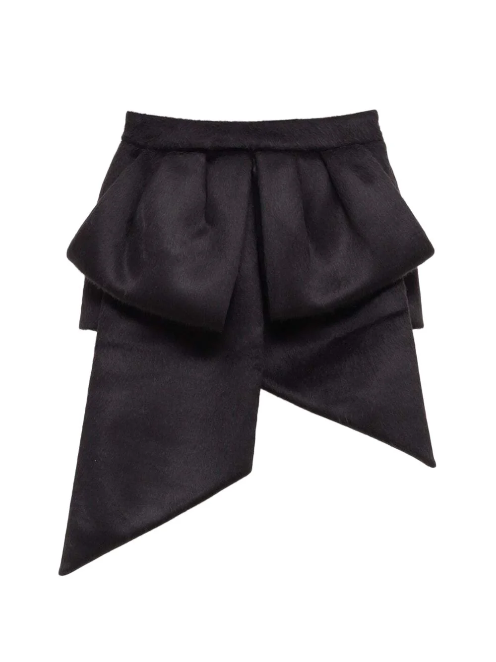 bow-detail asymmetric mini skirt - 1